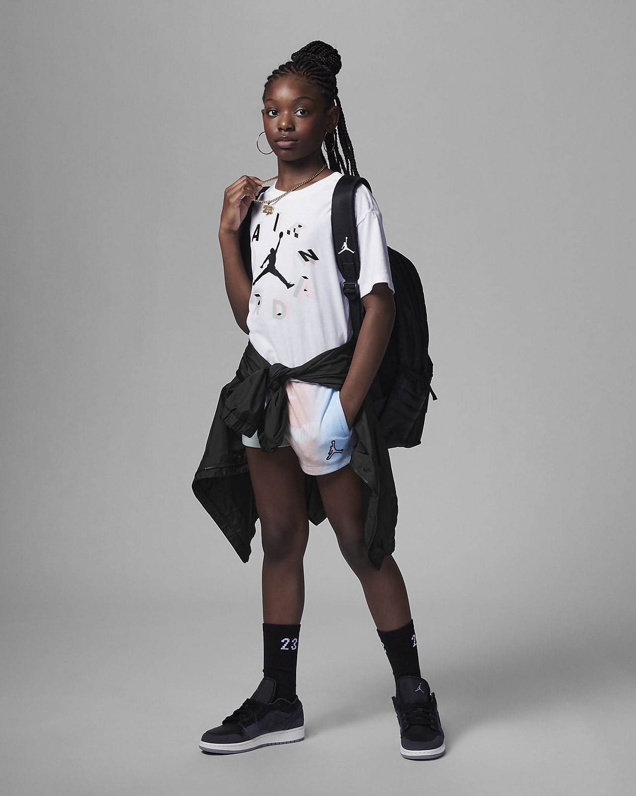 Girls jordan basketball shorts discount