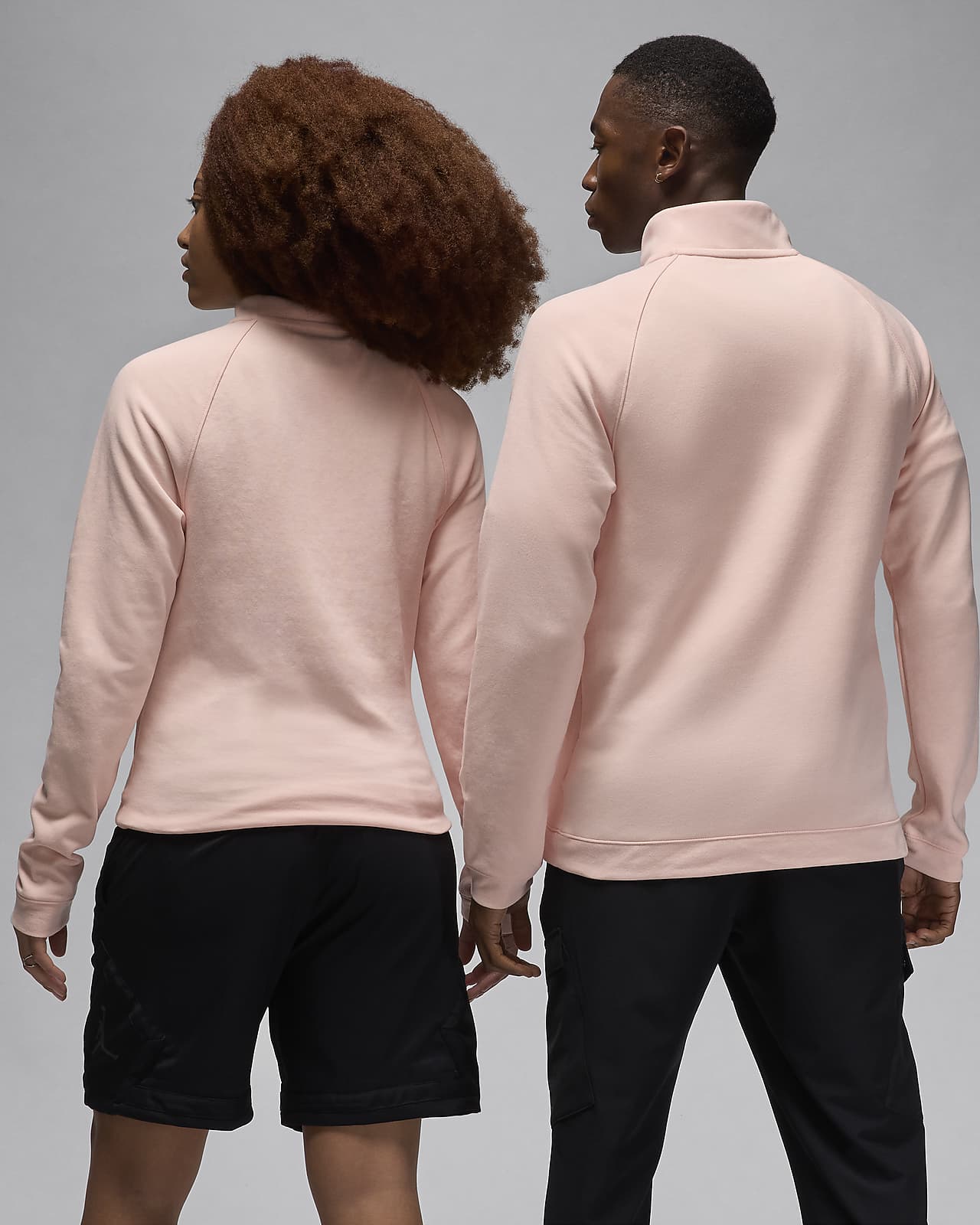 nike pink half zip men's