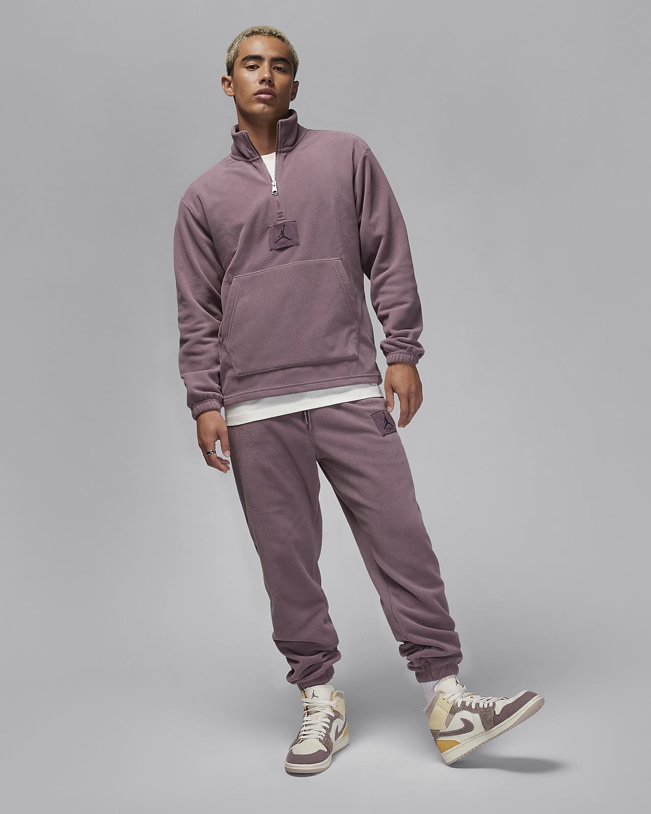 Jordan Essentials Men's Winterized Fleece Half-Zip. Nike JP