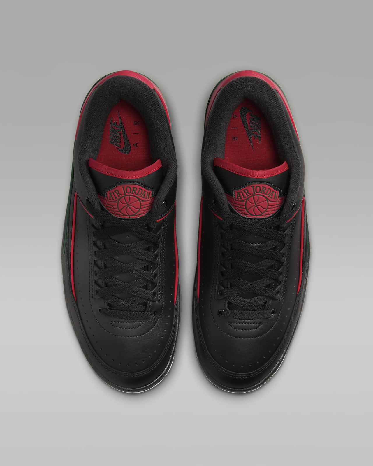 Jordan 2 online negro con rojo