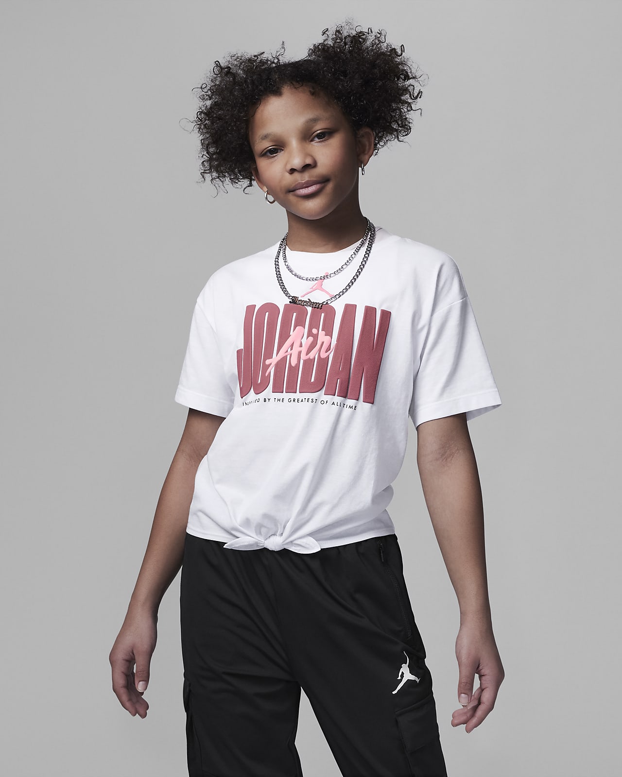 Jordan Greatness Tee Big T shirt voor meisjes. Nike BE