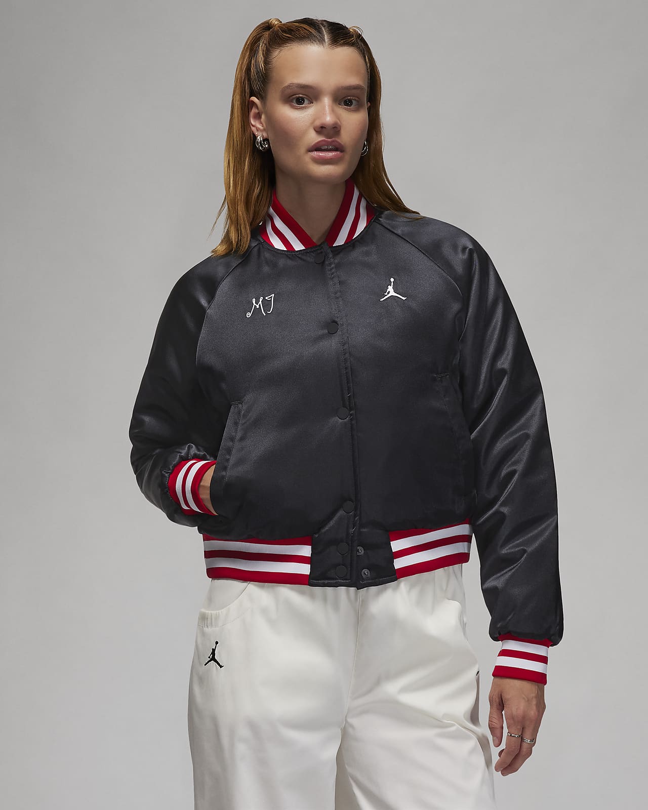 Nike Sportswear Women's Reversible Varsity Bomber Jacket (Plus Size). Nike  CA