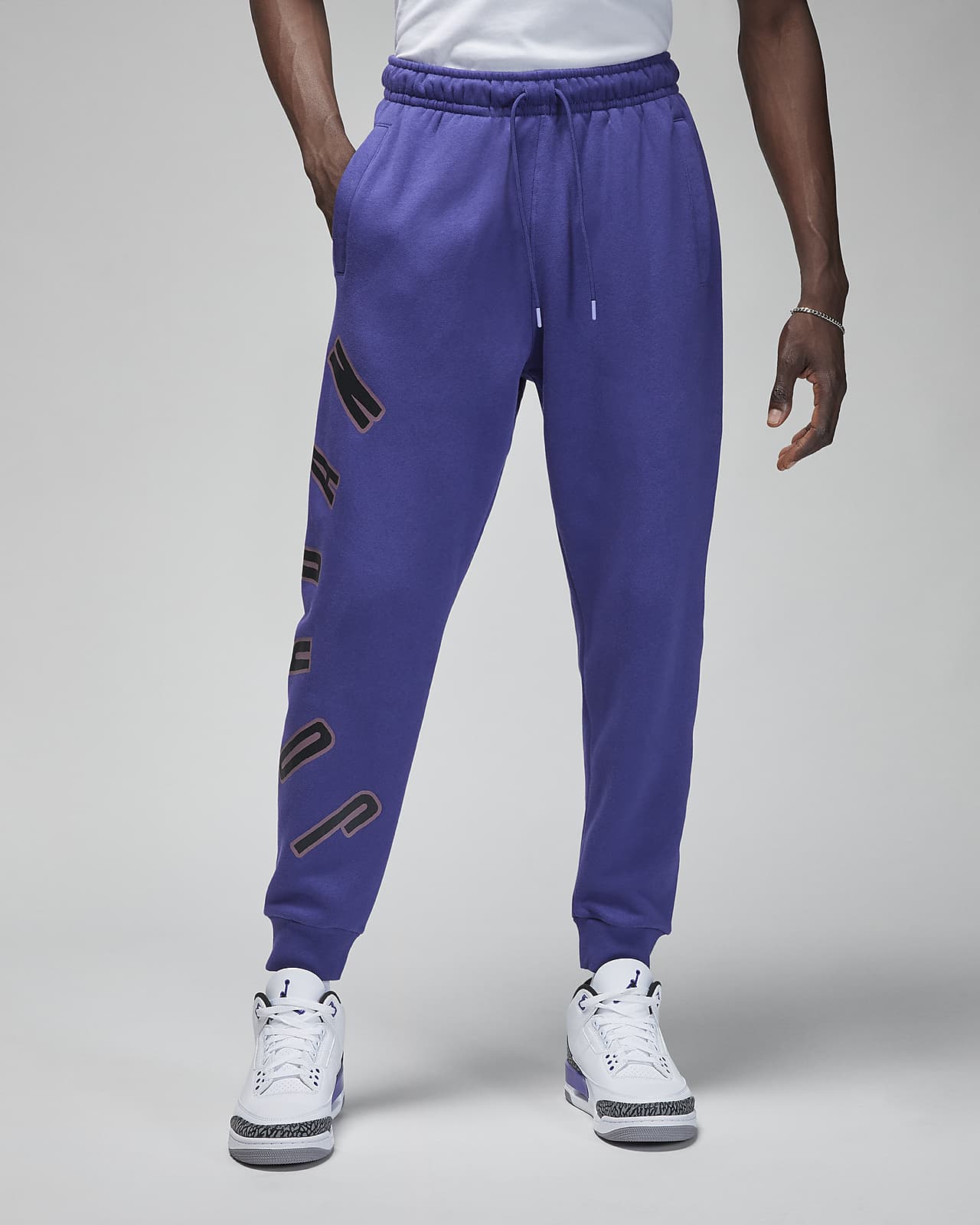 Men Nike Air Jordan Jumpman Joggers Cuffed Fleece Sweatpants DA6803 091 Sz  S~2XL