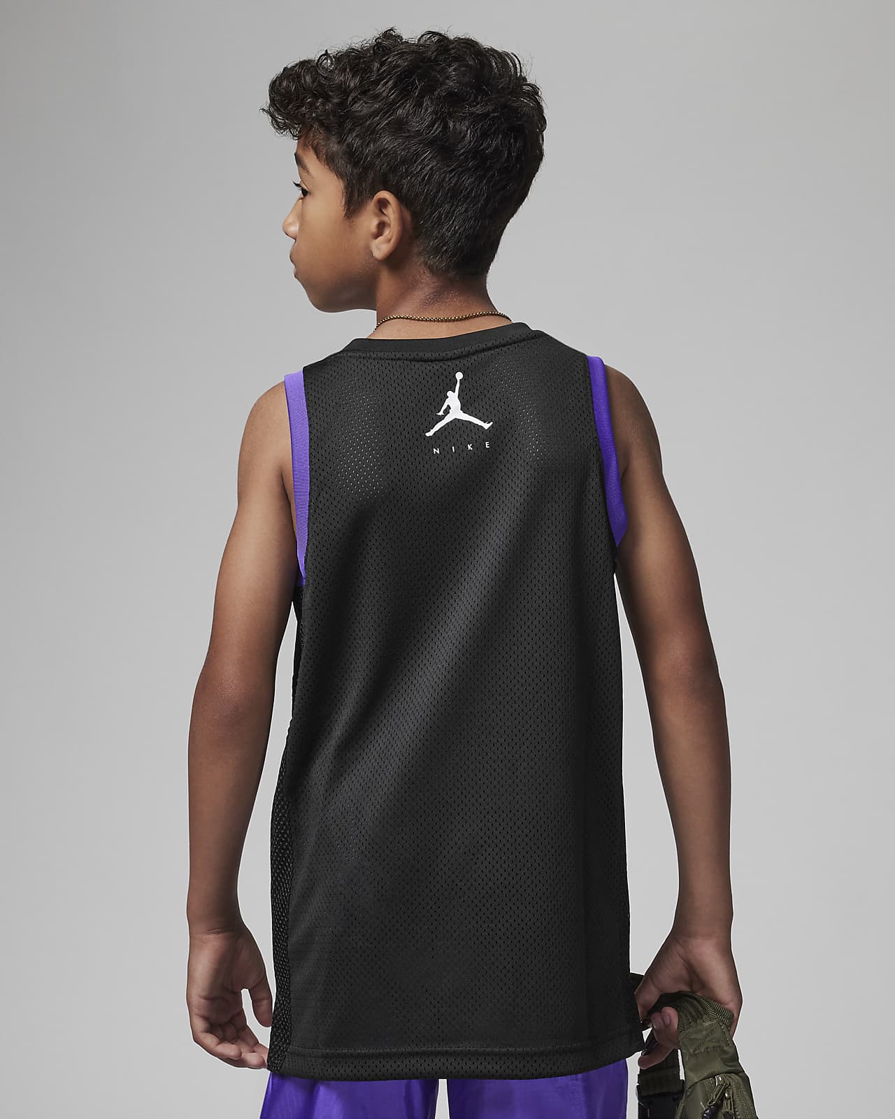 til Tage en risiko klistermærke Jordan Jumpman x Nike Stacked-trøje til større børn. Nike DK