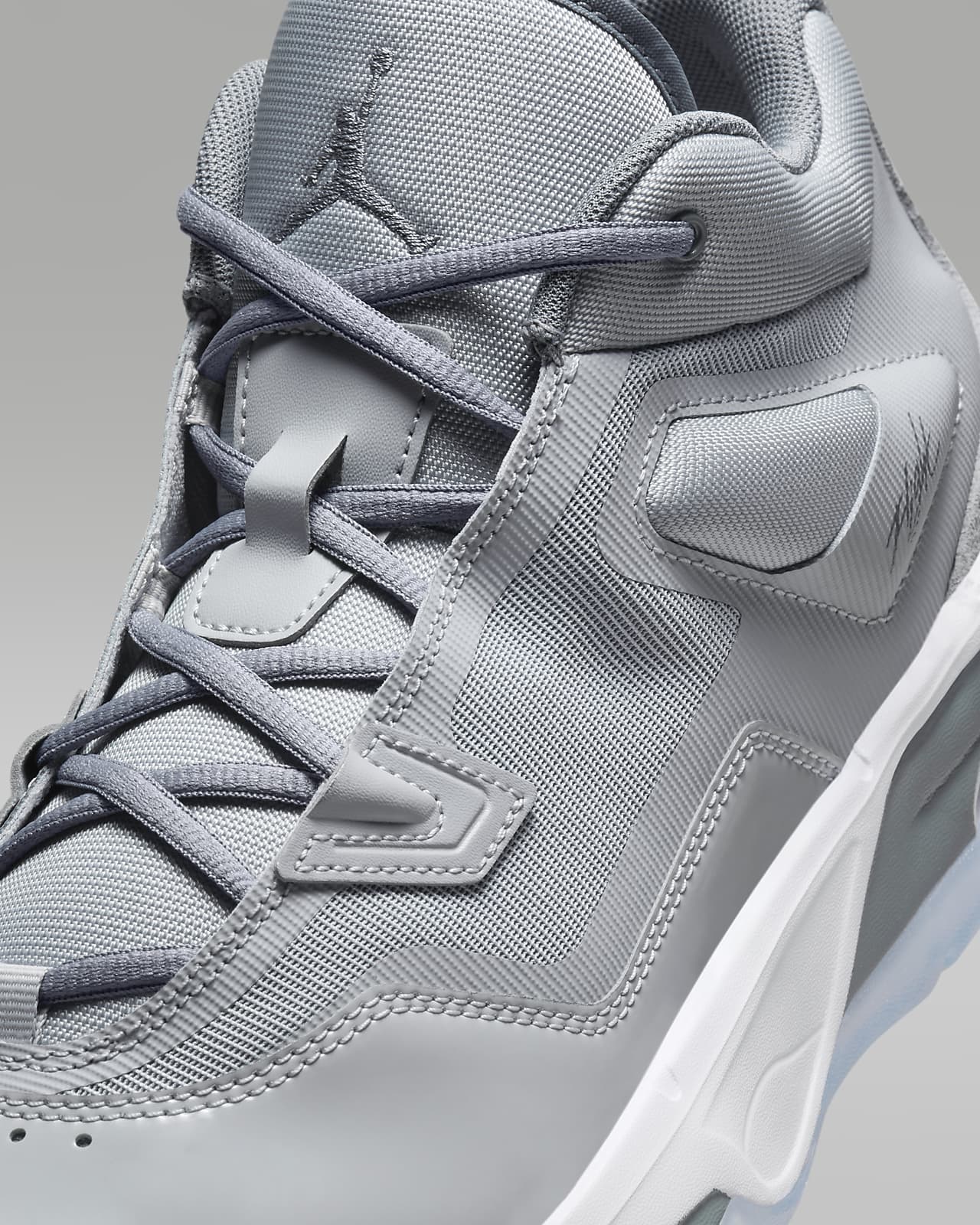 Jordan grey best sale sneakers