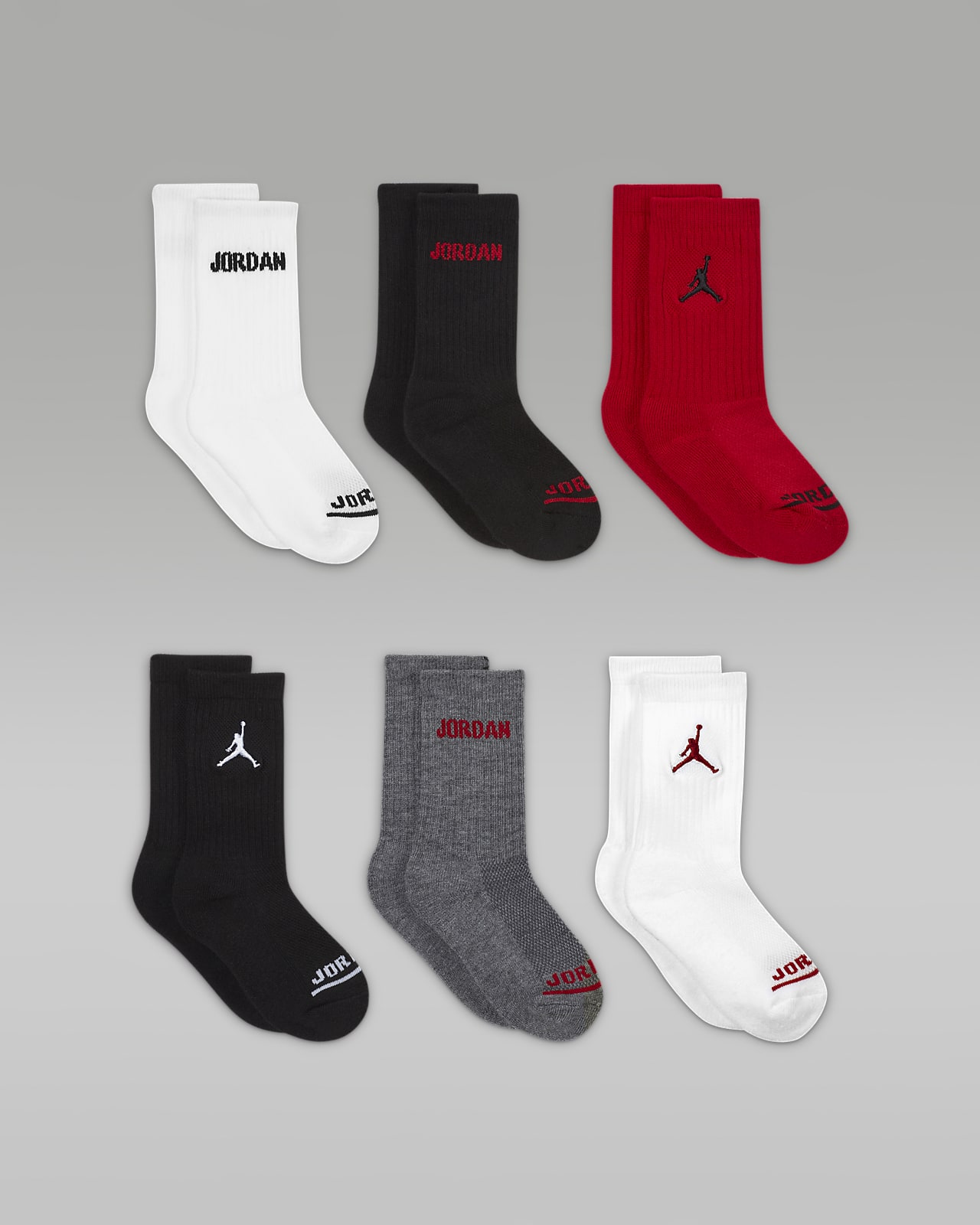 Pack 6 pares calcetines Jordan para JUNIOR