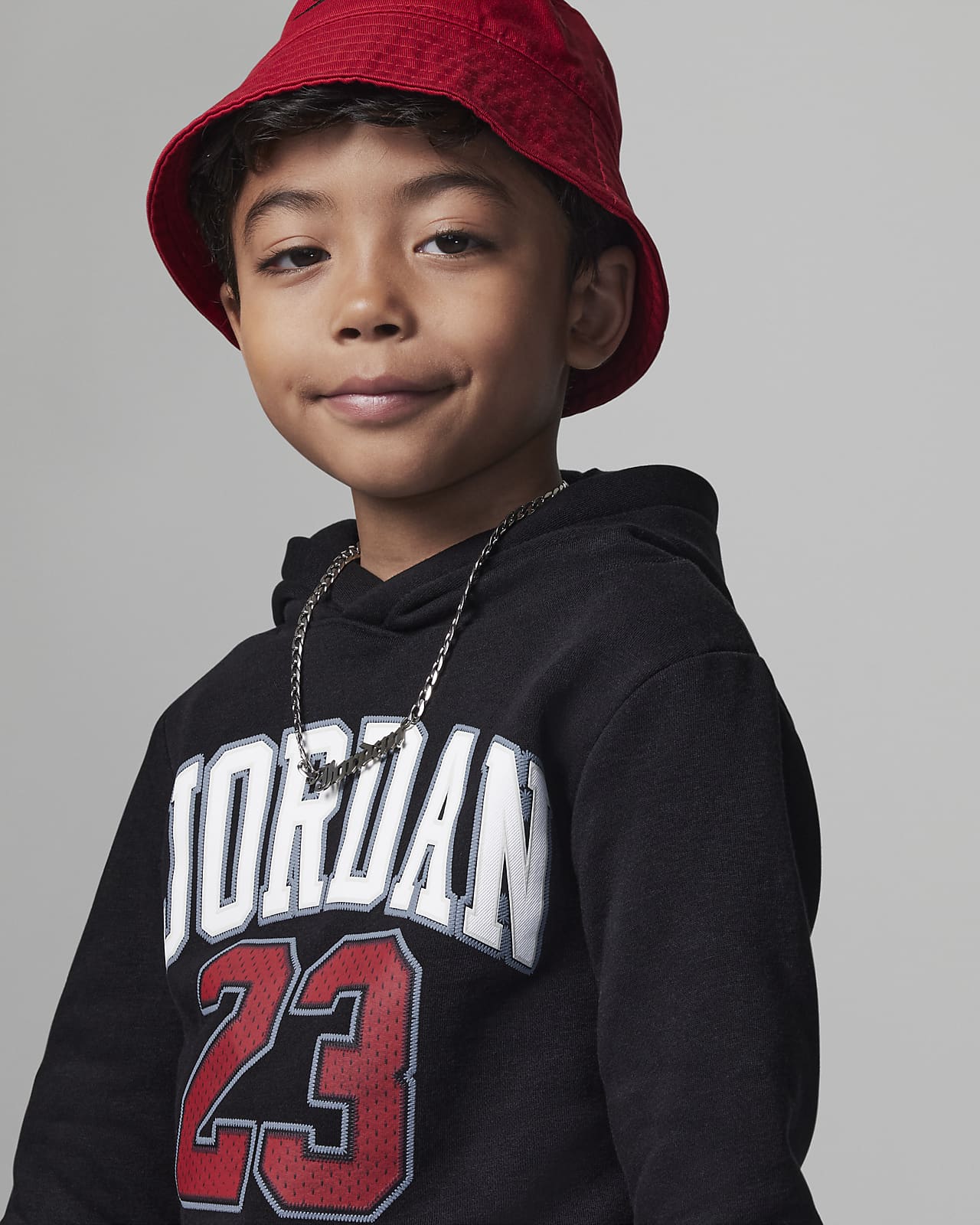Ensemble deux pièces en matières durables Jordan avec sweat à capuche pour  enfant. Nike LU