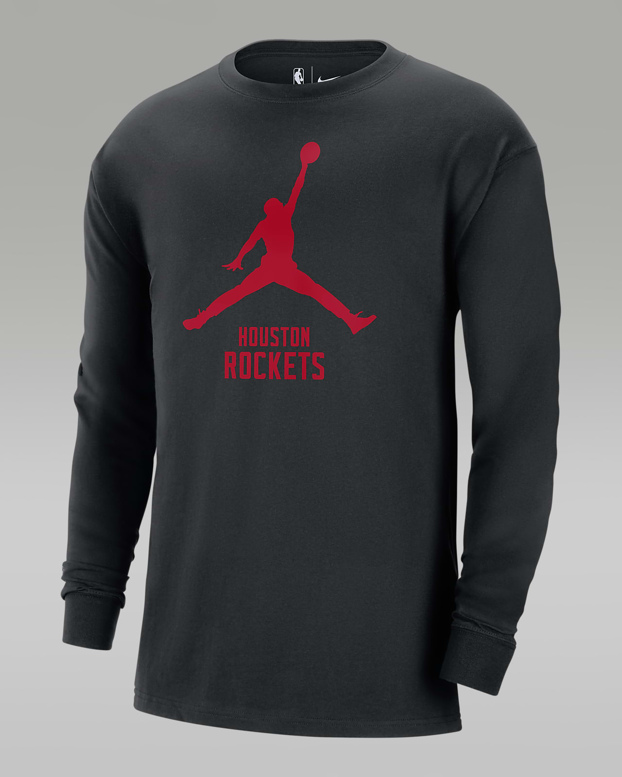 Playera de manga larga Jordan de la NBA para hombre Houston Rockets Essential