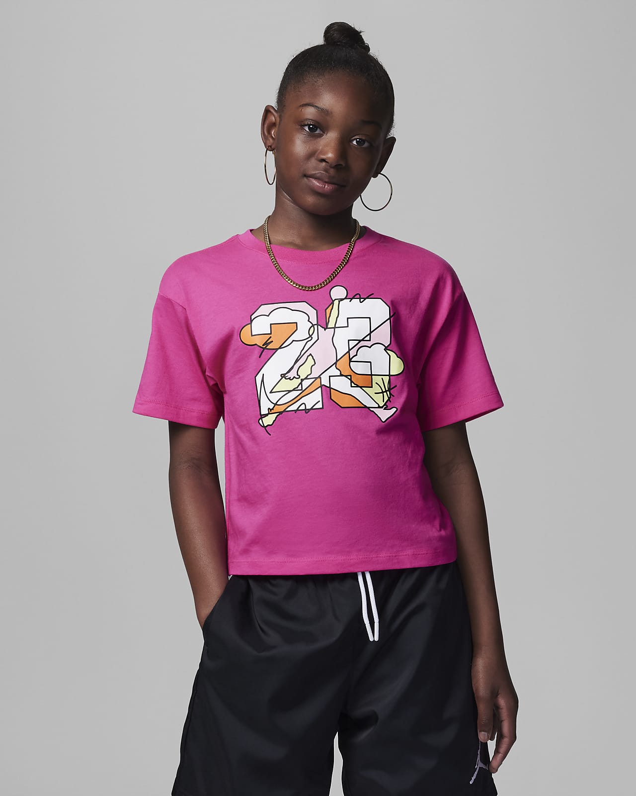 Jordan 23 UNISEX - Maillot NBA - black/fierce pink/noir 