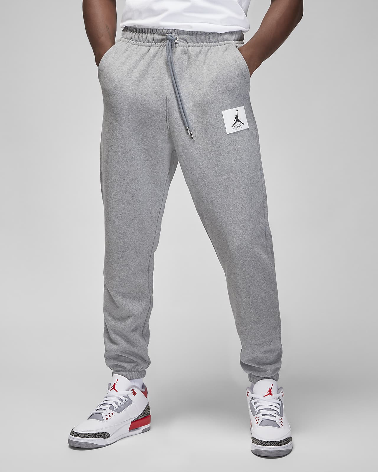Men Nike Air Jordan Jumpman Joggers Cuffed Fleece Sweatpants DA6803 091 Sz  S~2XL