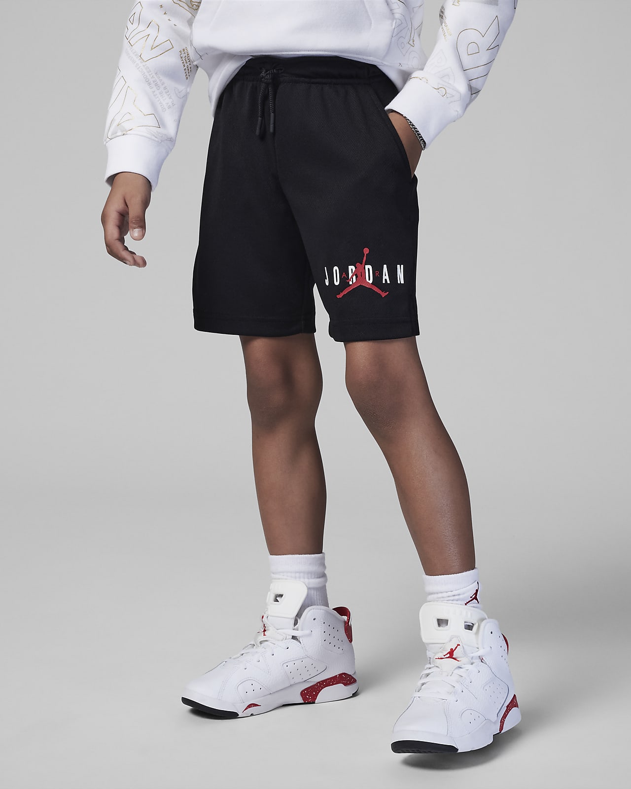 Jordan Essentials Little Kids' Graphic Mesh Shorts