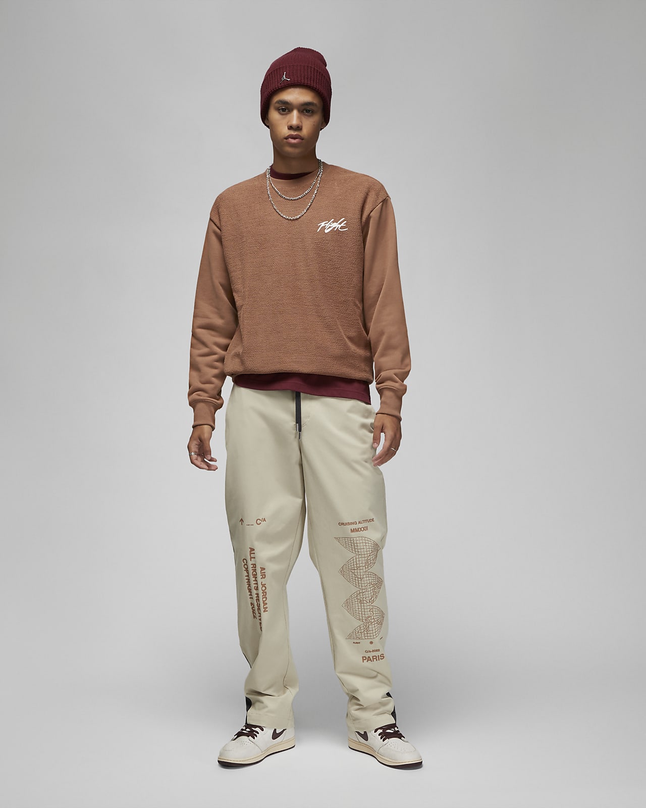 Jordan flight heritage men's fleece crew sweatshirt clearance