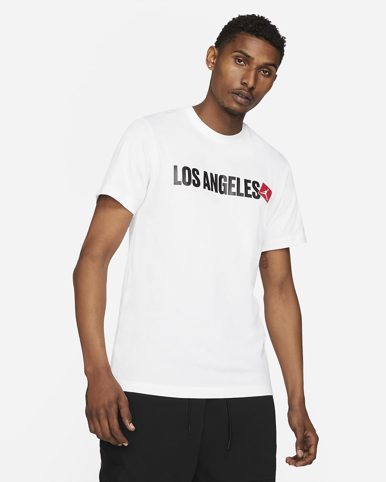 Los Angeles Crew Neck White T-shirt