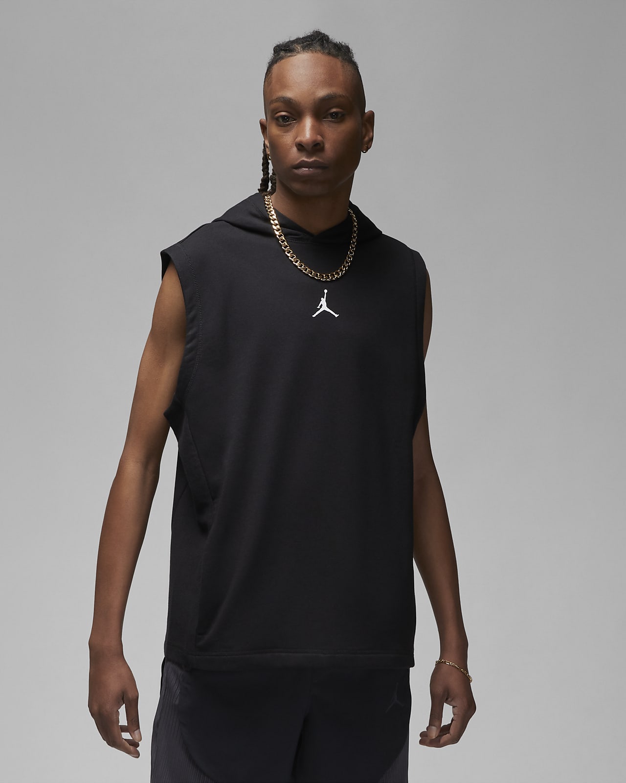 Ανδρική αμάνικη μπλούζα φλις με κουκούλα Jordan Dri-FIT Sport