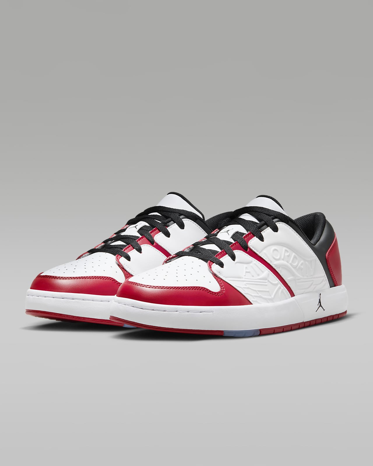 Men's Air Jordan Retro 1 Low Basketball Shoes in Red Size 8.0 | Leather