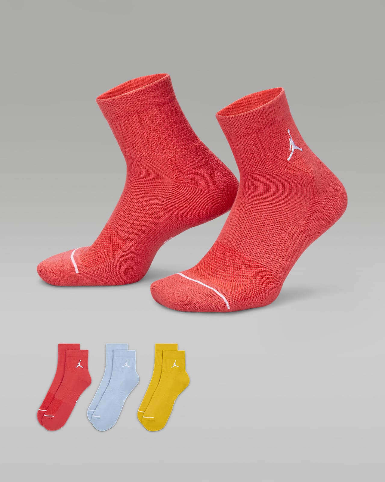 Nike Air Jordan 3 paires de chaussettes cheville Everyday Max pour hommes  taille