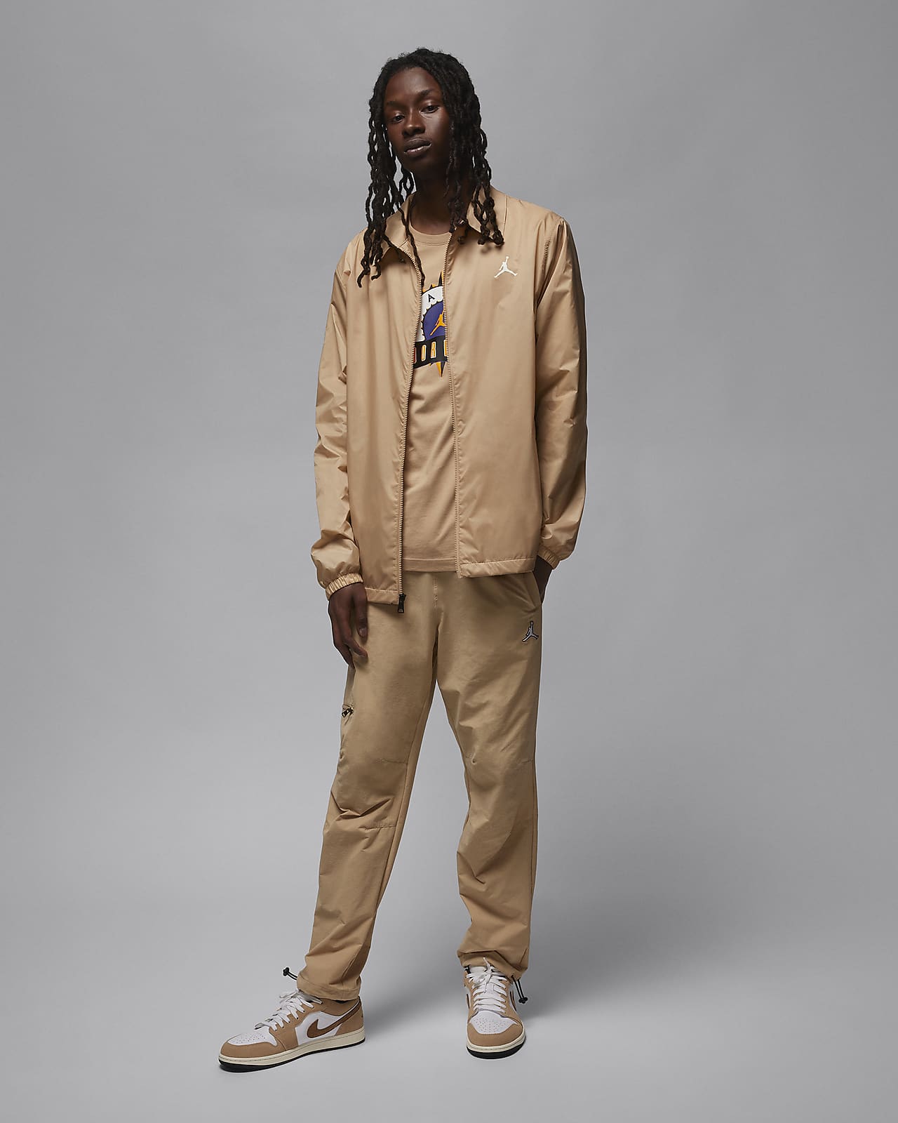 Khaki nike cheap tracksuit mens