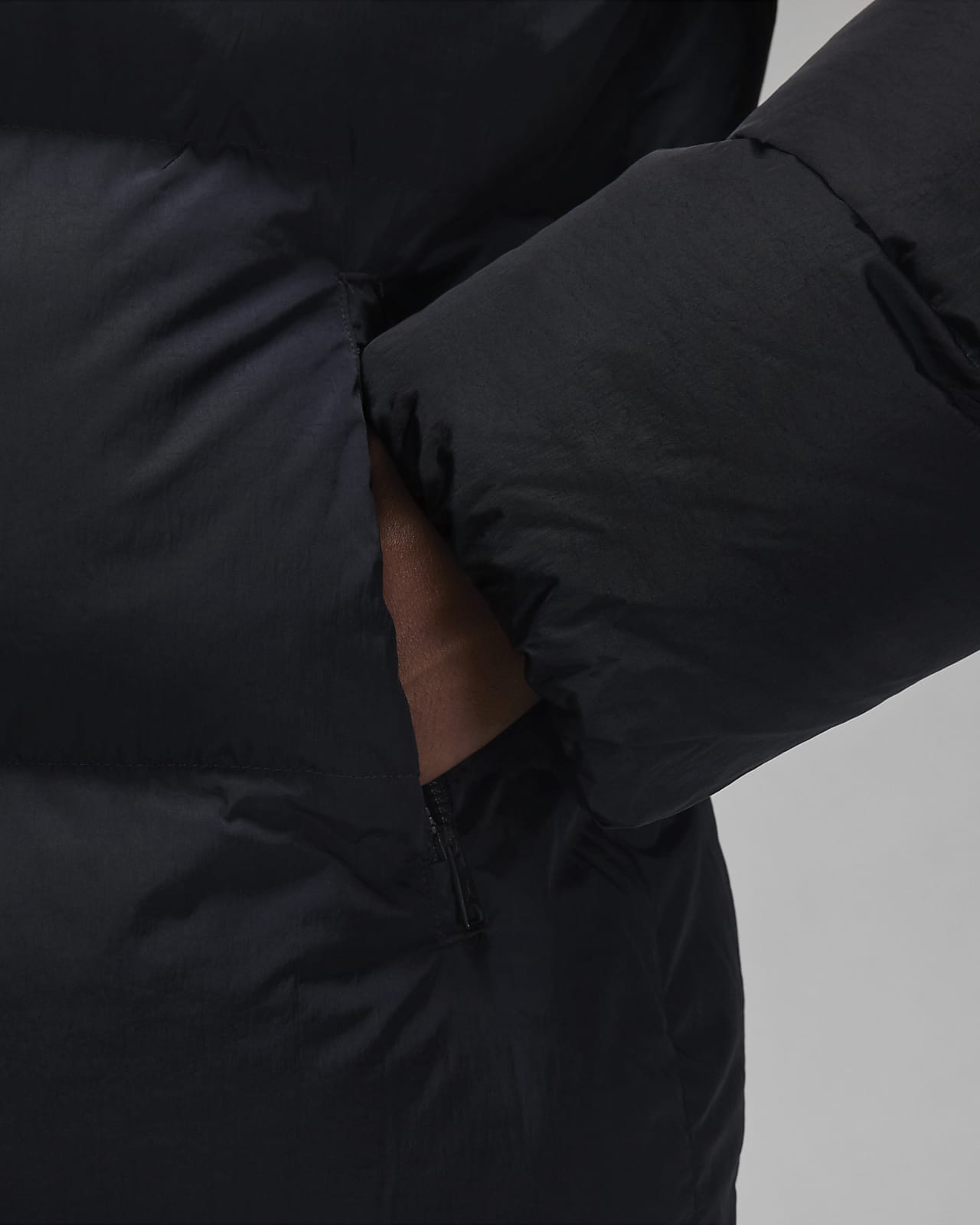 Jordan Jorden Essentials Puffer Jacket Black - BLACK/SAIL
