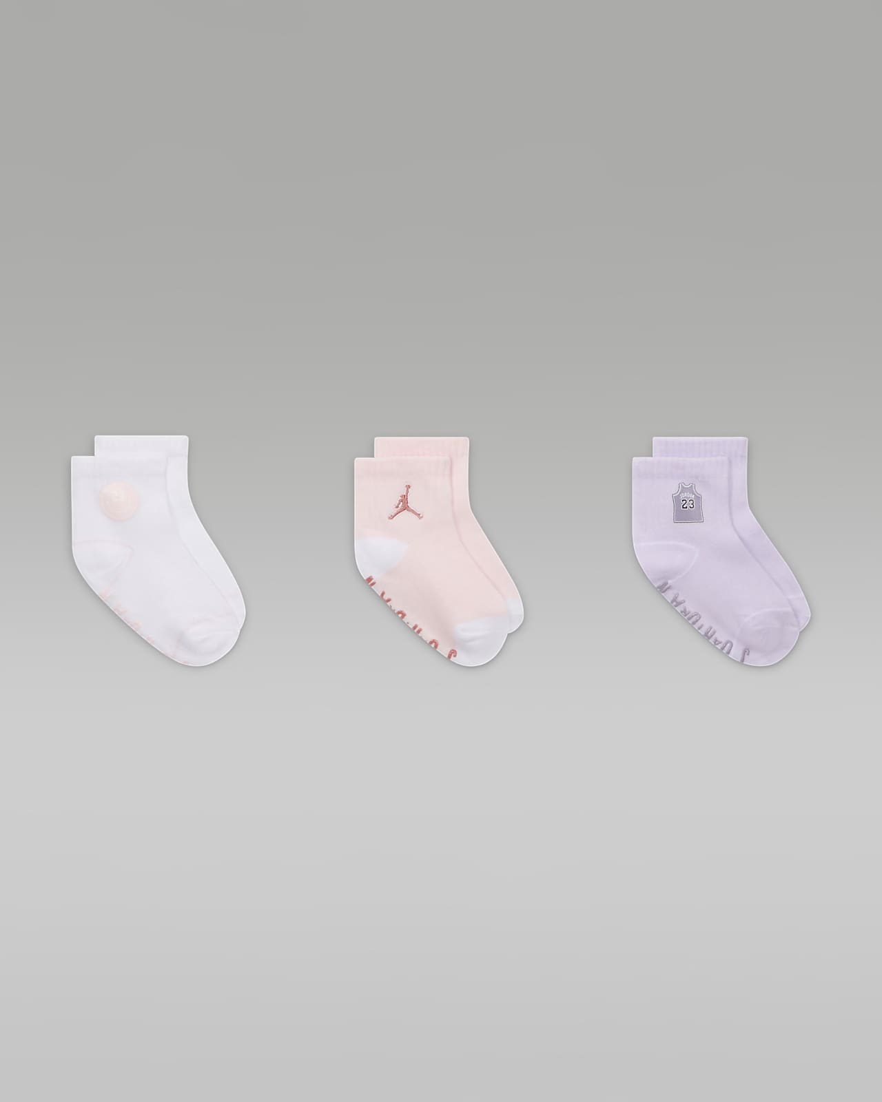 Jordan Icon Patches Baby (0–9M) Gripper Socks (3 Pairs). Nike LU
