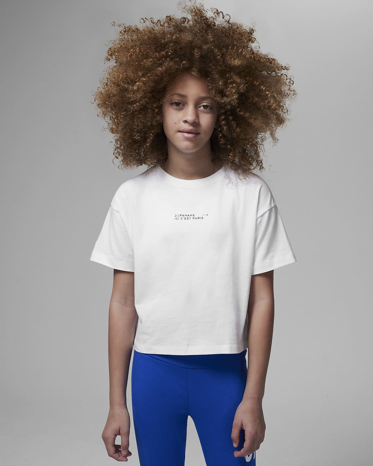 T-shirt dla dużych dzieci Paris Saint-Germain Jordan