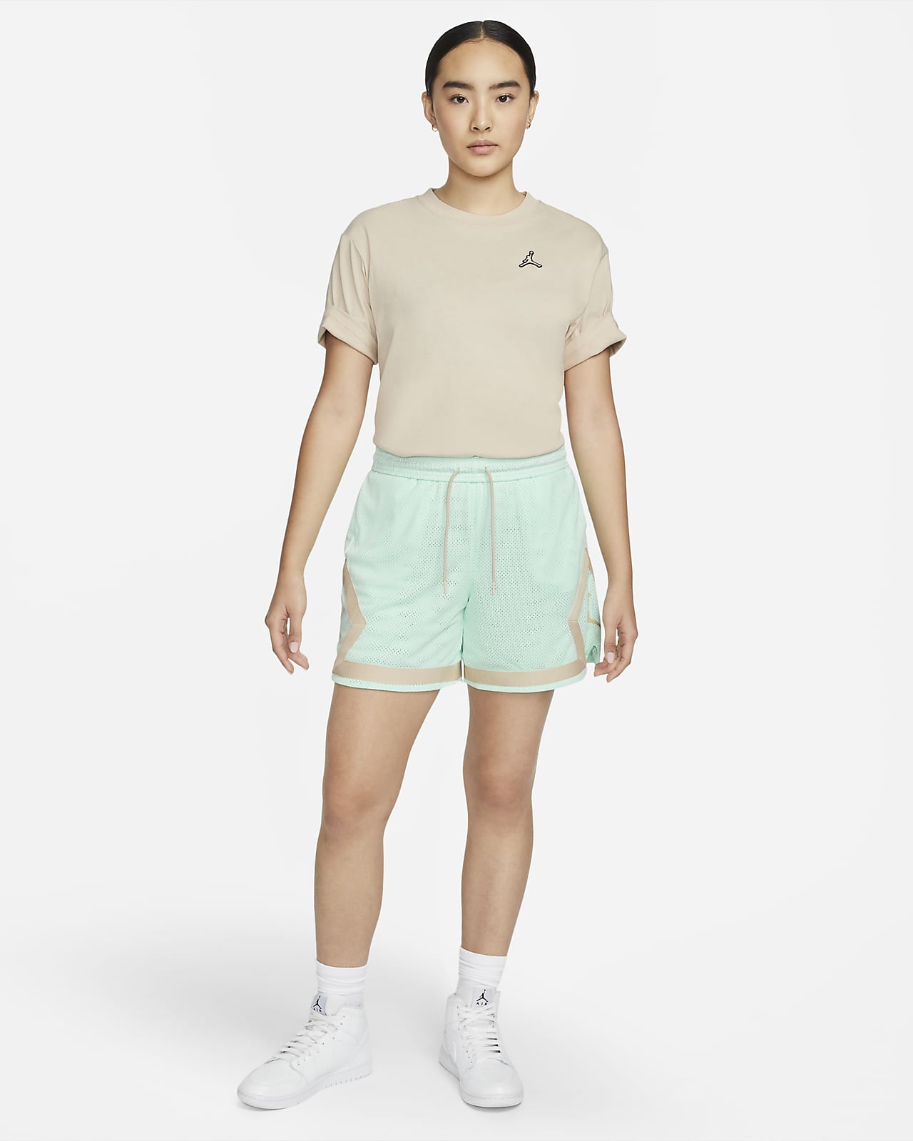 Nike green shorts womens outlet