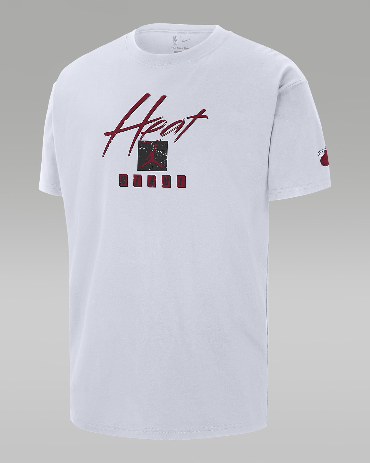 T-shirt NBA Jordan Max90 Miami Heat Courtside Statement Edition para homem