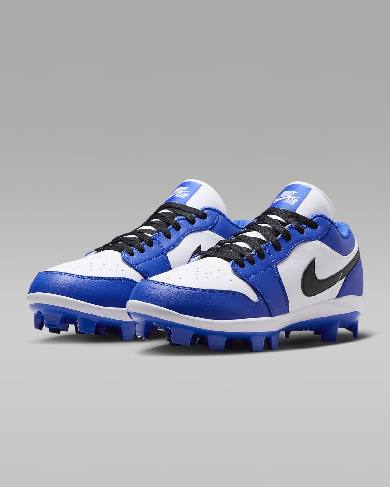 Nike Jordan 1 Retro MCS Low Game Royal Dodgers Baseball Cleats Blue RARE Sz  8.5