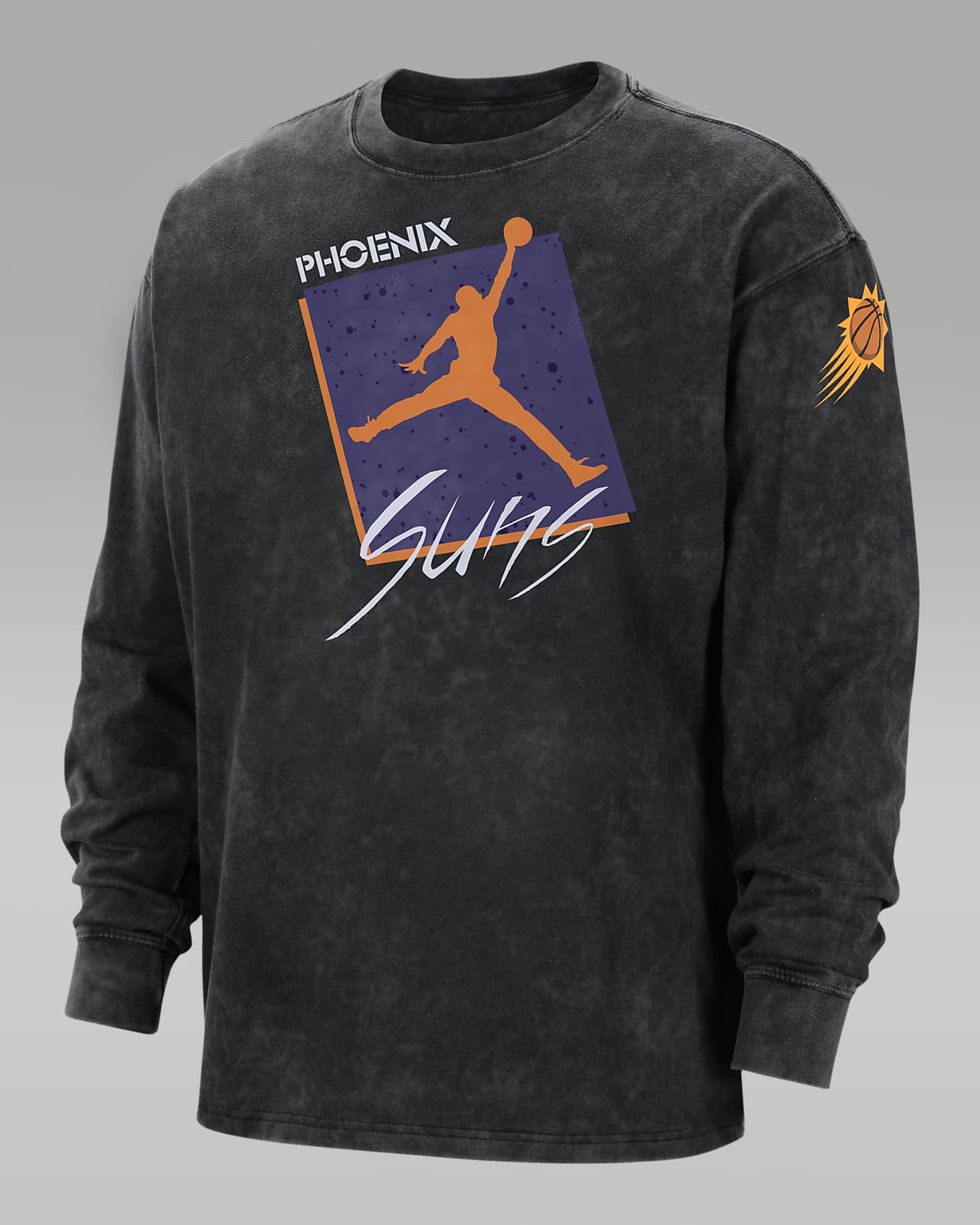 Phoenix Suns Courtside Statement Edition Men's Jordan Max90 NBA Long-Sleeve T-Shirt