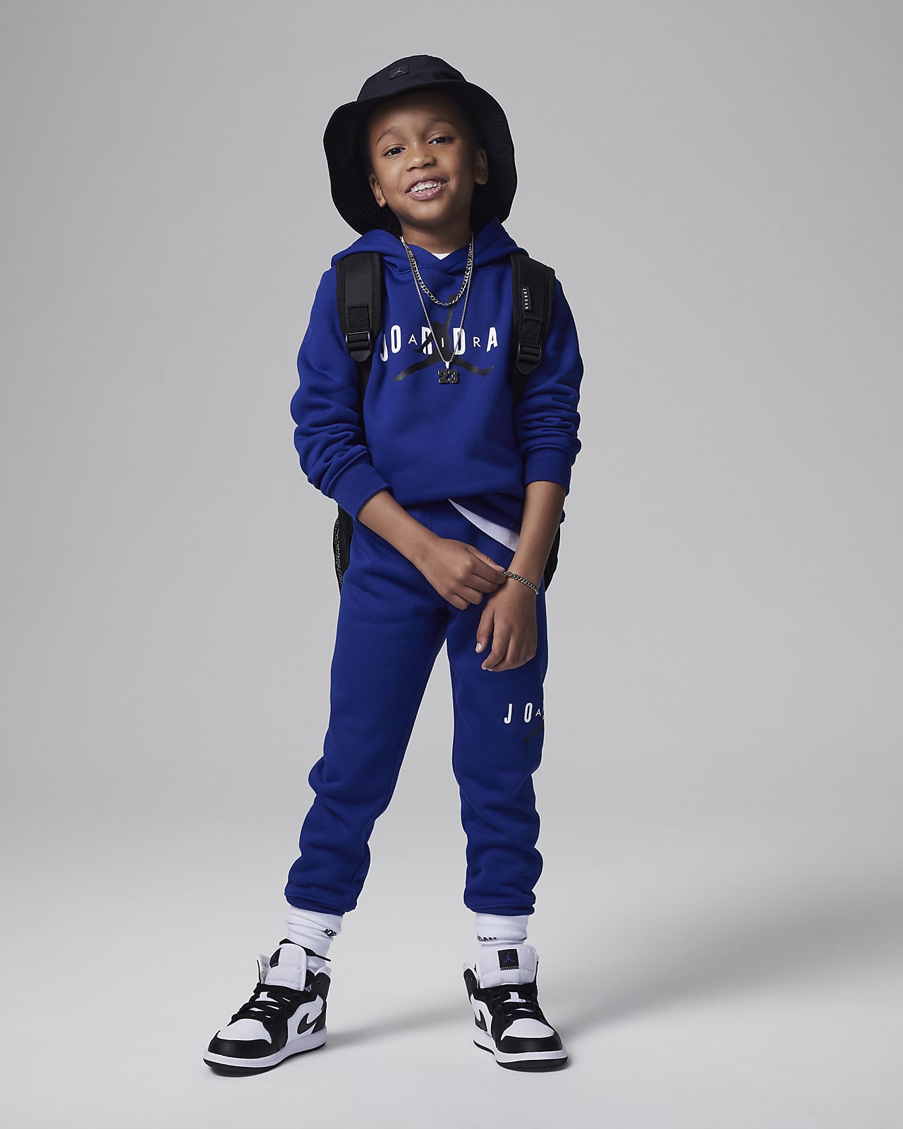 Jordan Sustainable Materials Pullover Hoodie Set Younger Kids' 2-Piece Set.  Nike LU