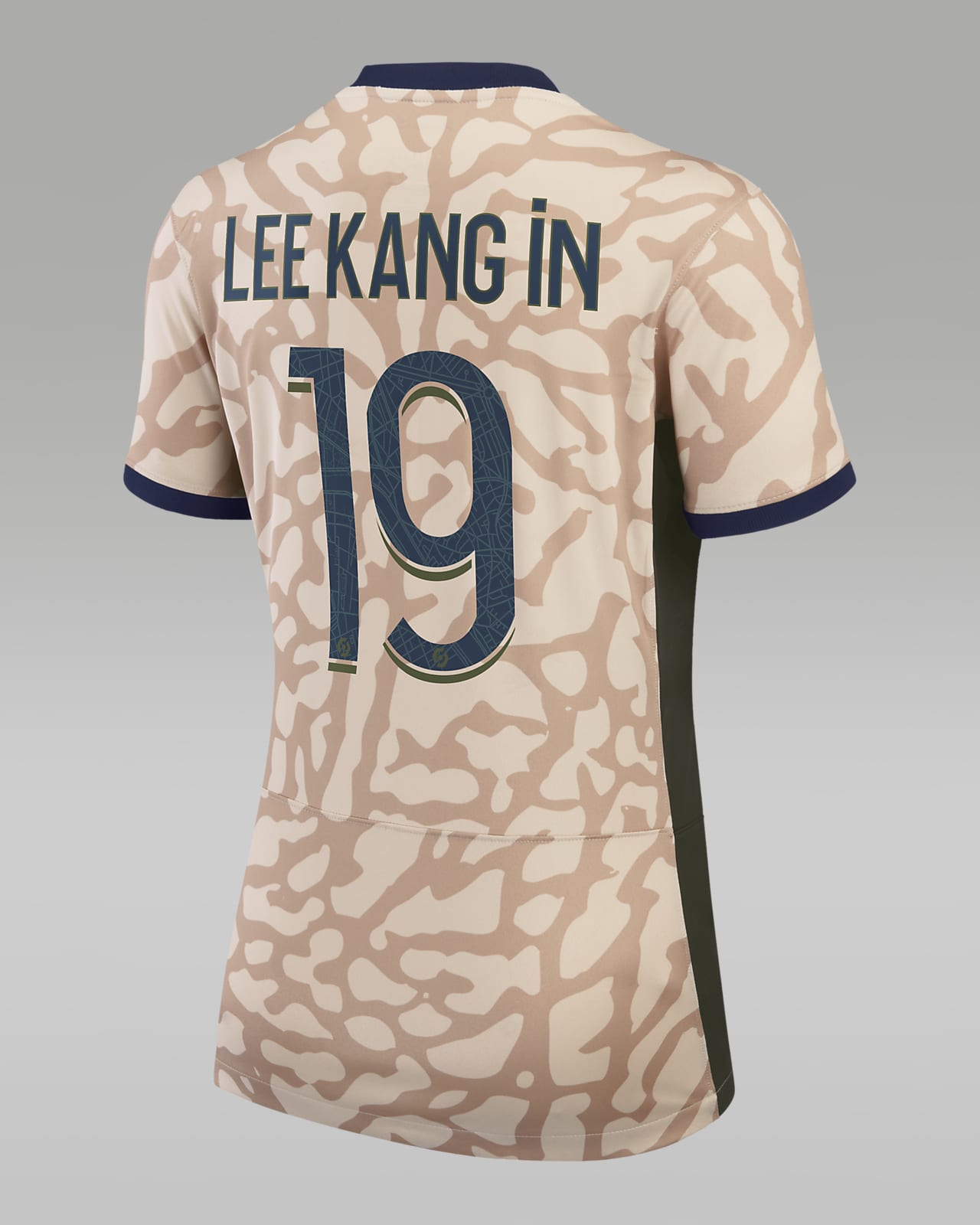 Camiseta Nike Stadium de la 1ª equipación del PSG 2023-24 dorsal Lee Kang  In 19