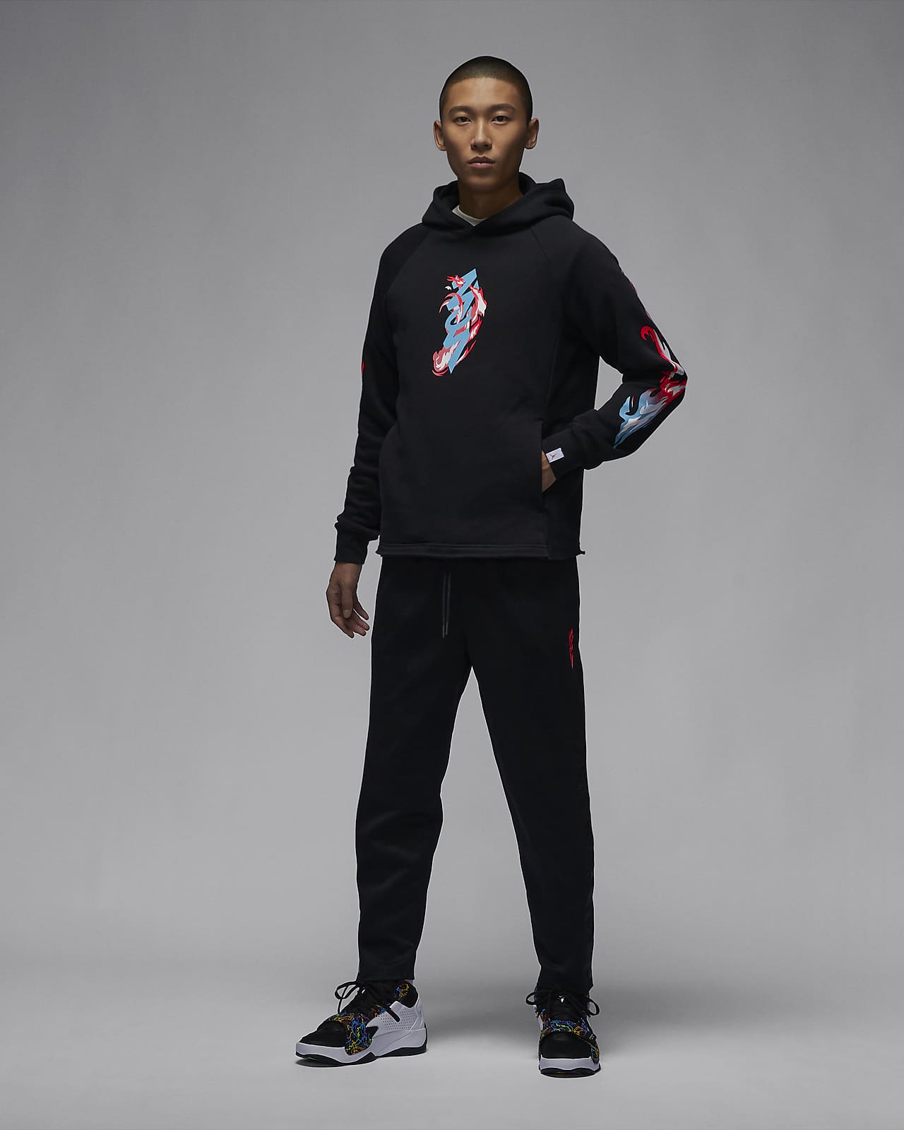 Zion Men s Graphic Fleece Pullover Hoodie. Nike JP