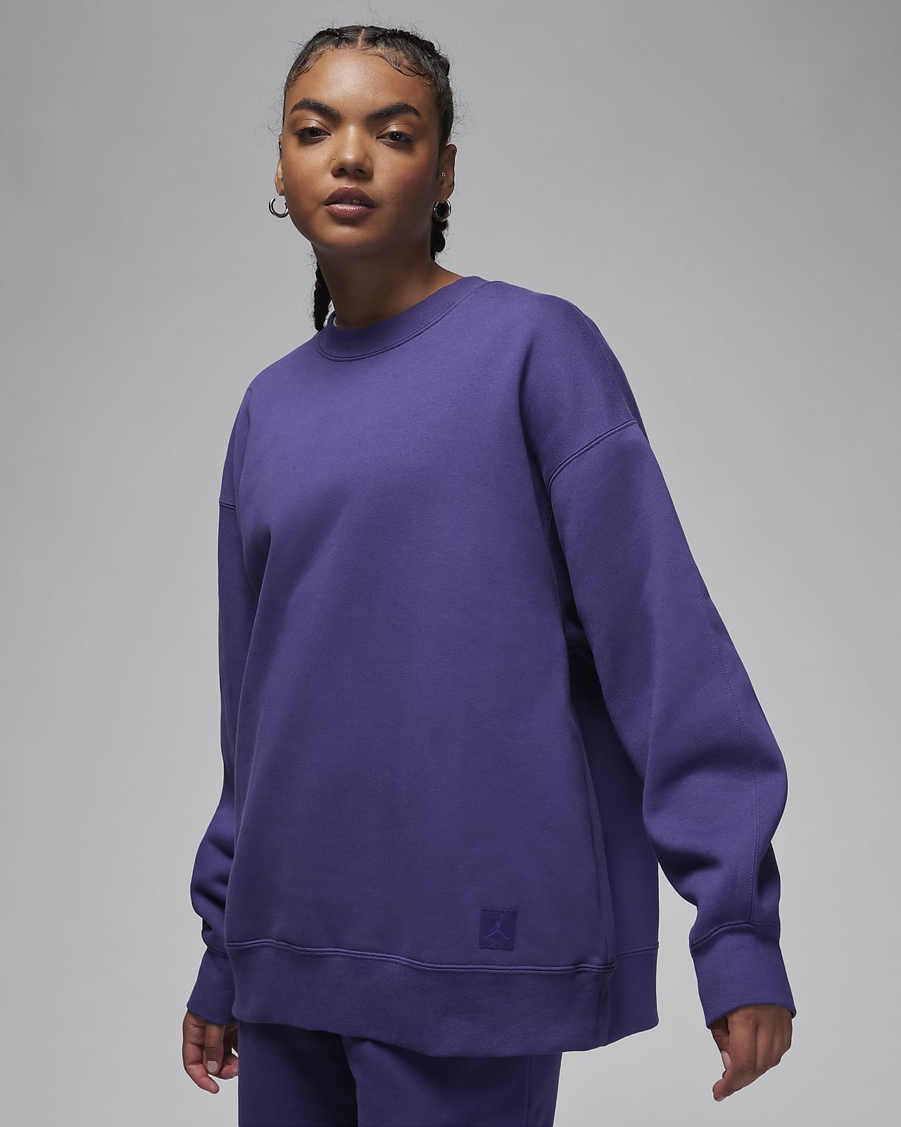 Jordan Flight Fleece Damen-Sweatshirt mit Rundhalsausschnitt