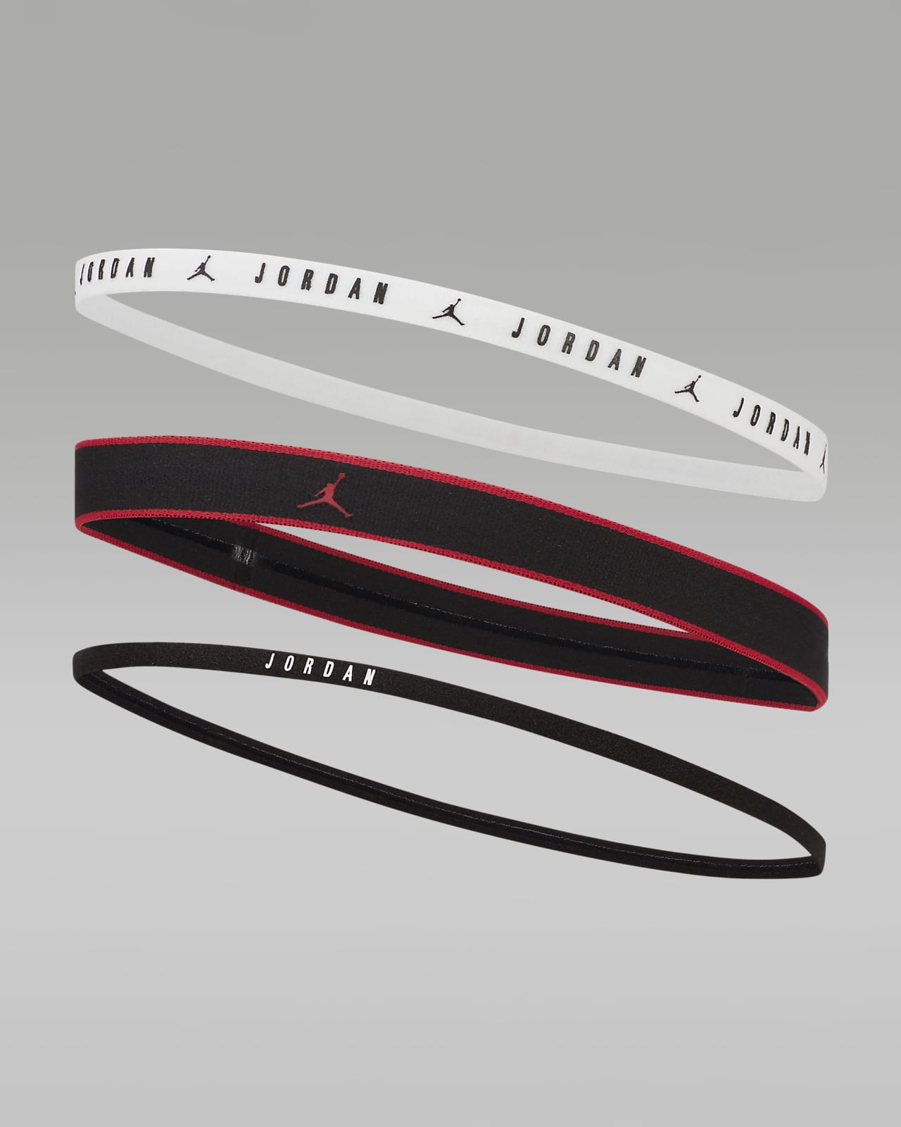 Jordan Elastic Mixed Width Headbands 3 Pack . Nike LU