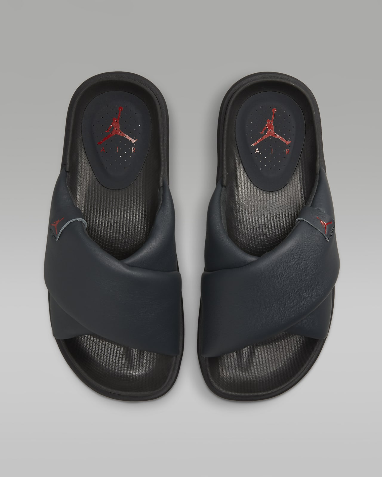 Jordan slides gray on sale