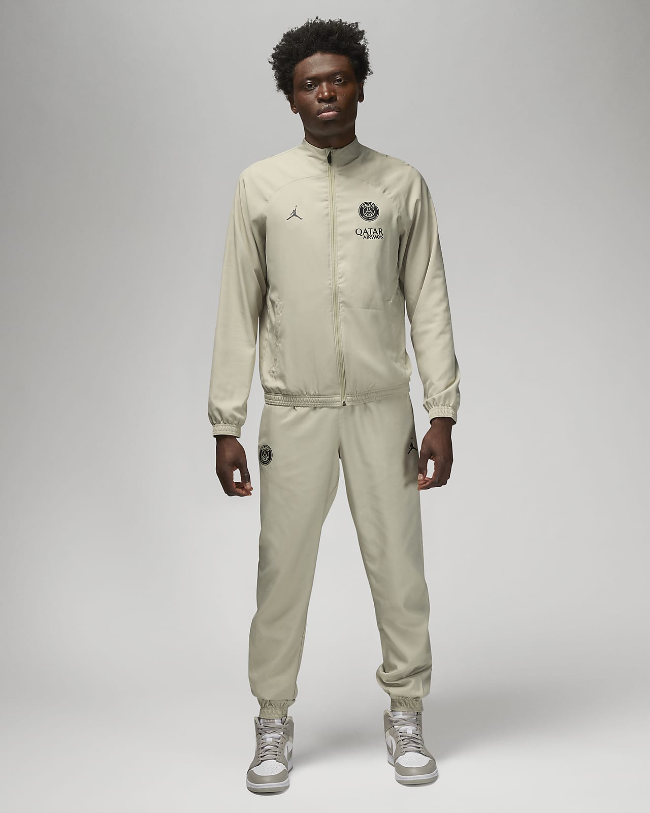 Conjunto de entrenamiento de f tbol de tejido Woven Jordan Dri FIT para hombre Paris Saint Germain Strike alternativo