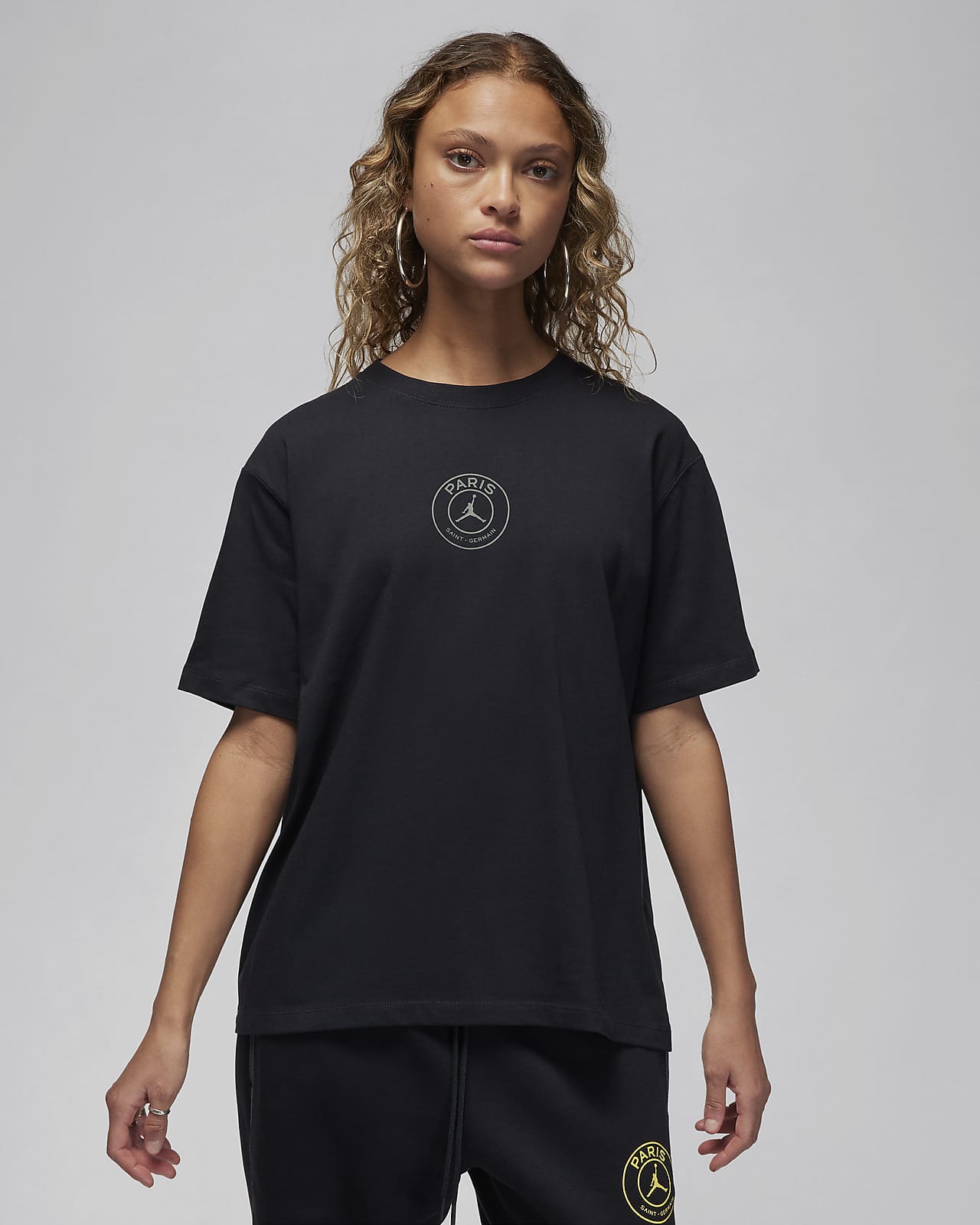 Paris Saint-Germain Jordan-T-shirt til fodbold med grafik til kvinder