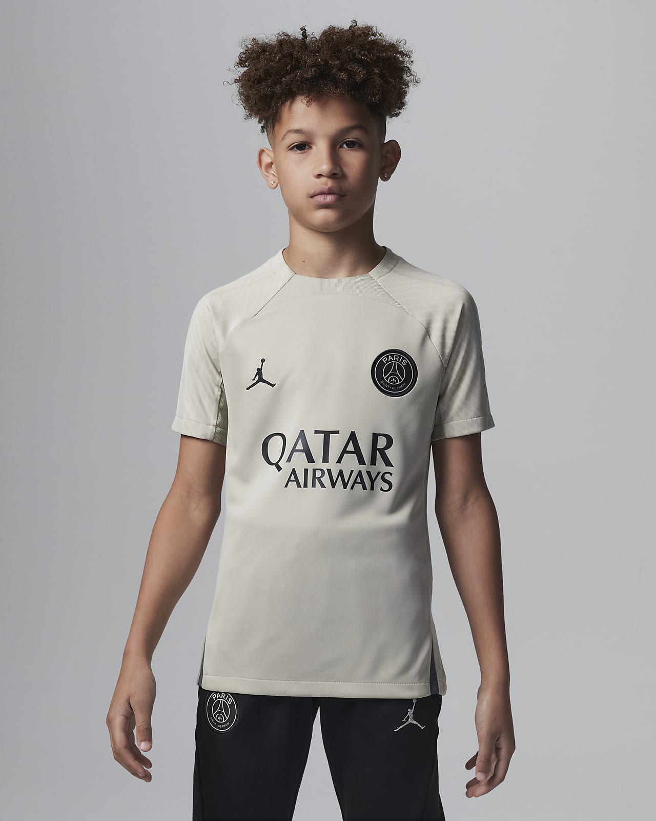Paris Saint-Germain Strike Third Older Kids' Jordan Dri-FIT Football Short-Sleeve Top