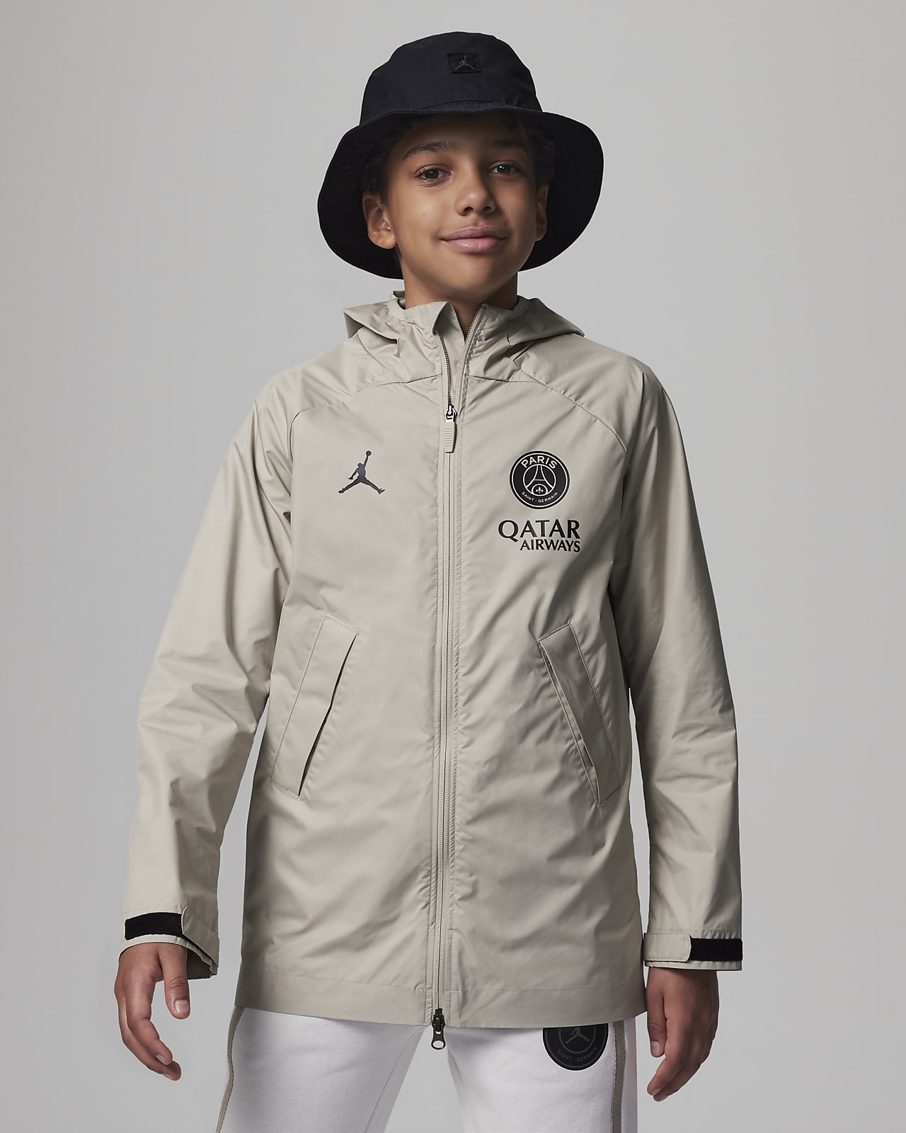 Giacca impermeabile da calcio Jordan Storm-FIT Paris Saint-Germain Academy  Pro per ragazzi – Terza. Nike IT