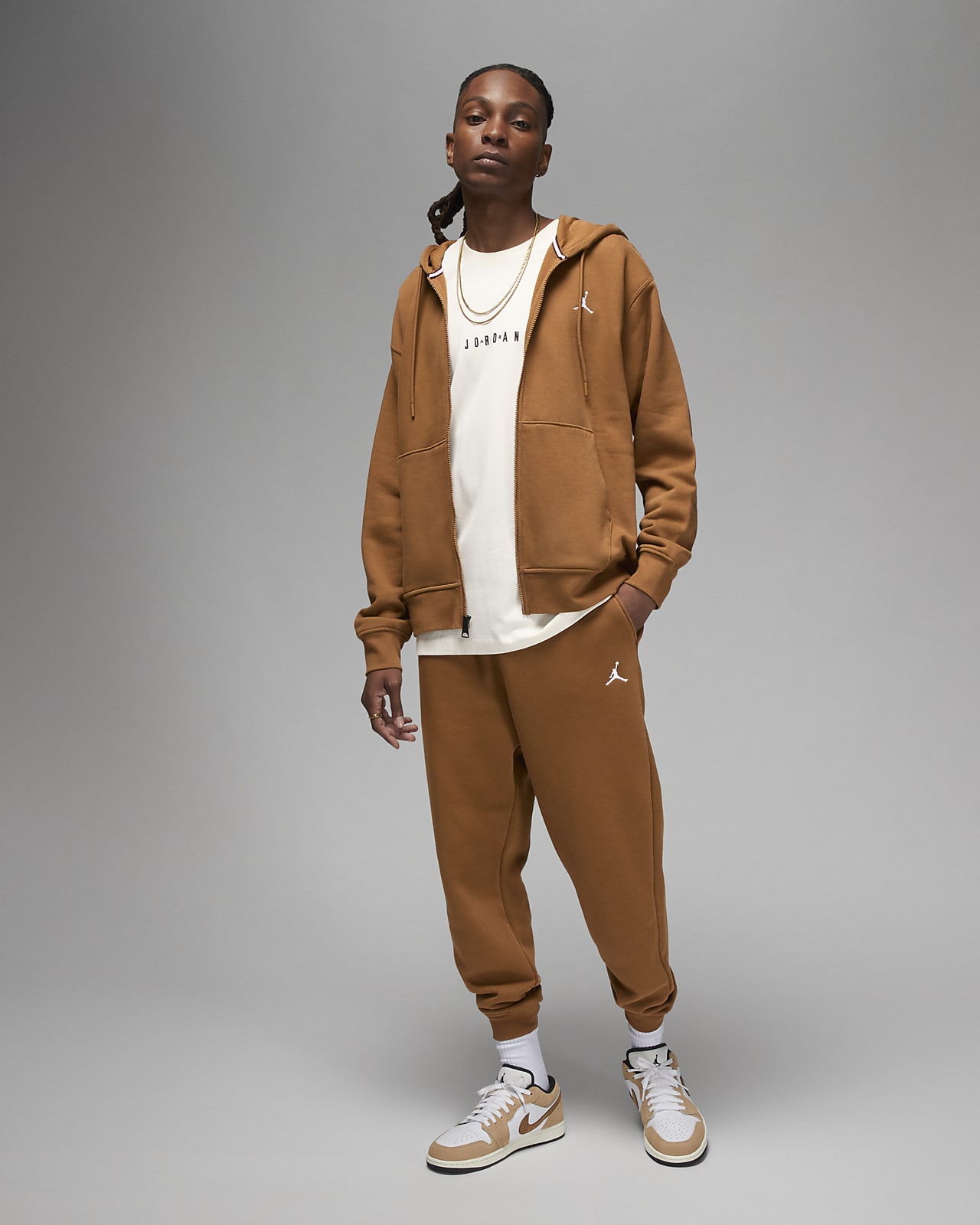 Tan fleece hoodie online