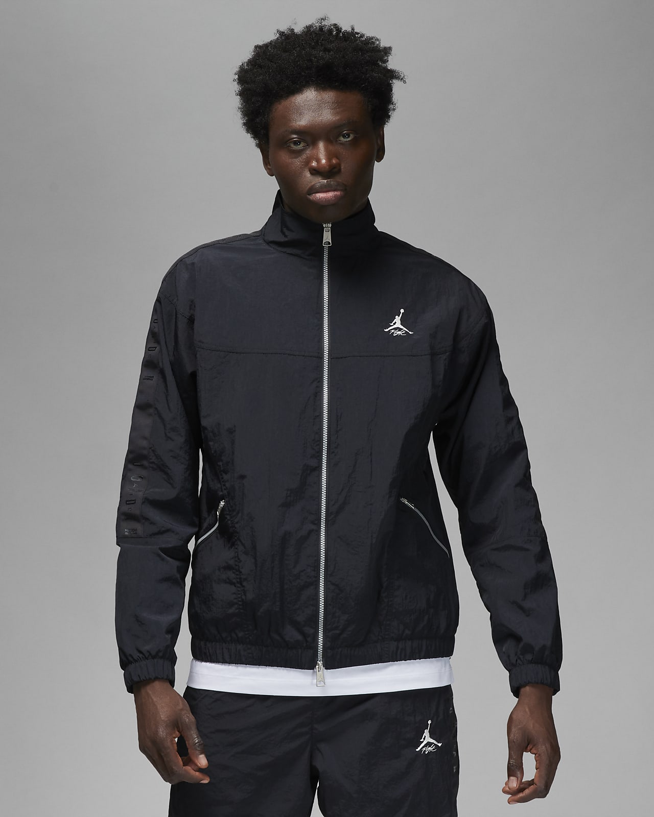 Nike Essentials Windrunner Men's Tennis Jacket - Black/Fir