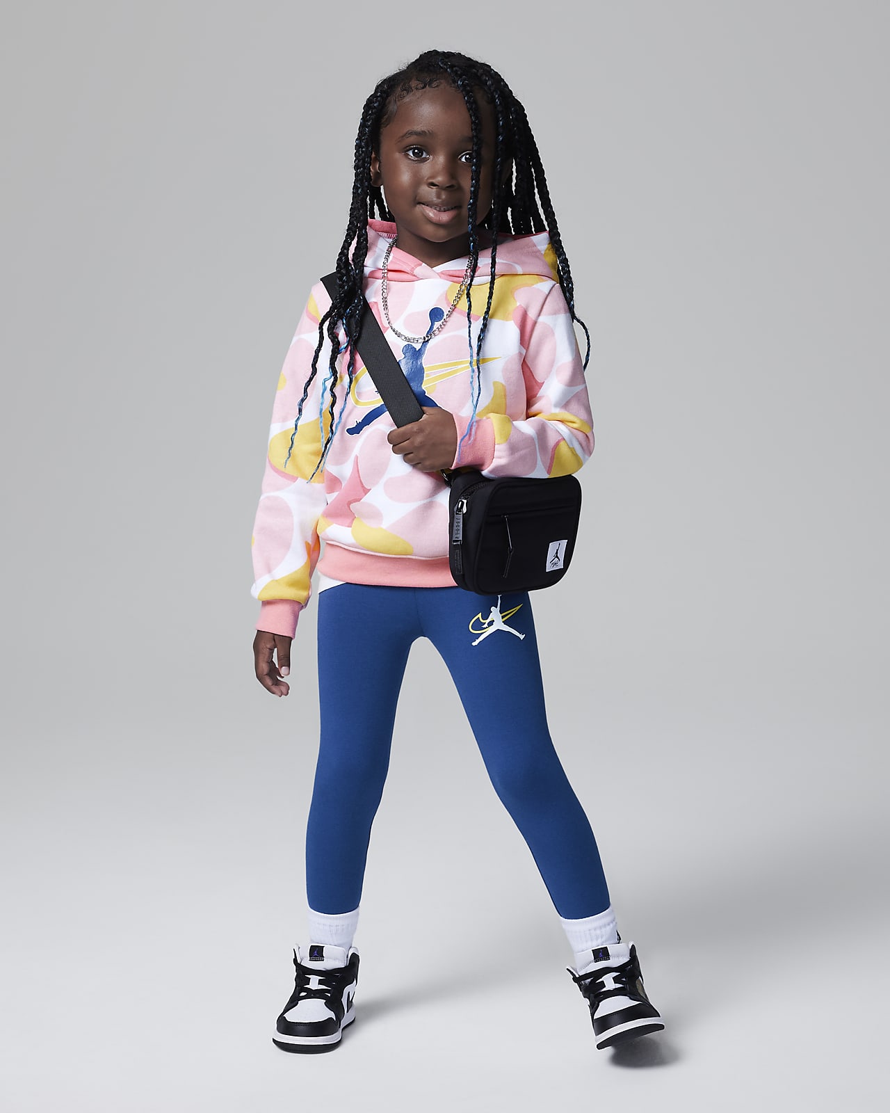 Jordan W J Brooklyn Fleece Leggings Set Younger Kids' 2-Piece Set. Nike LU