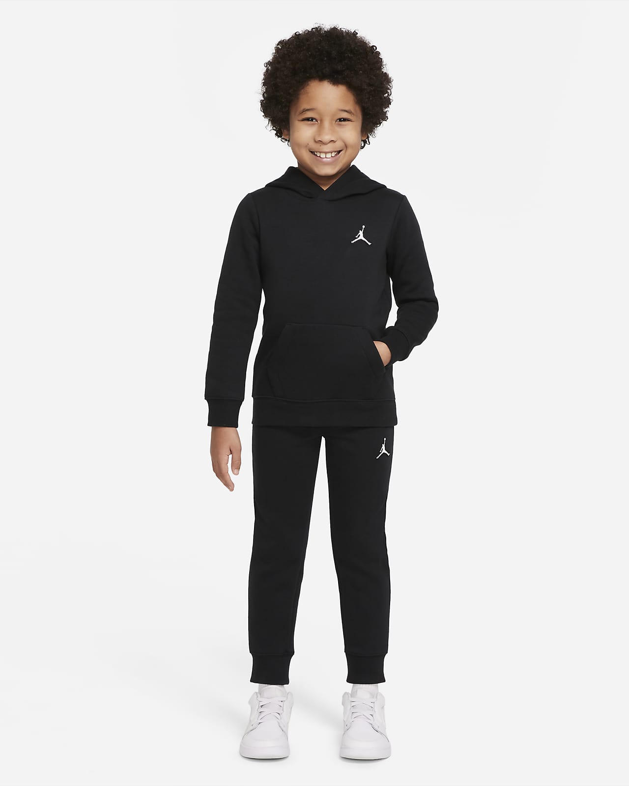 Ensemble avec sweat à capuche et pantalon en tissu Fleece Essentials Jordan  pour Jeune enfant. Nike LU