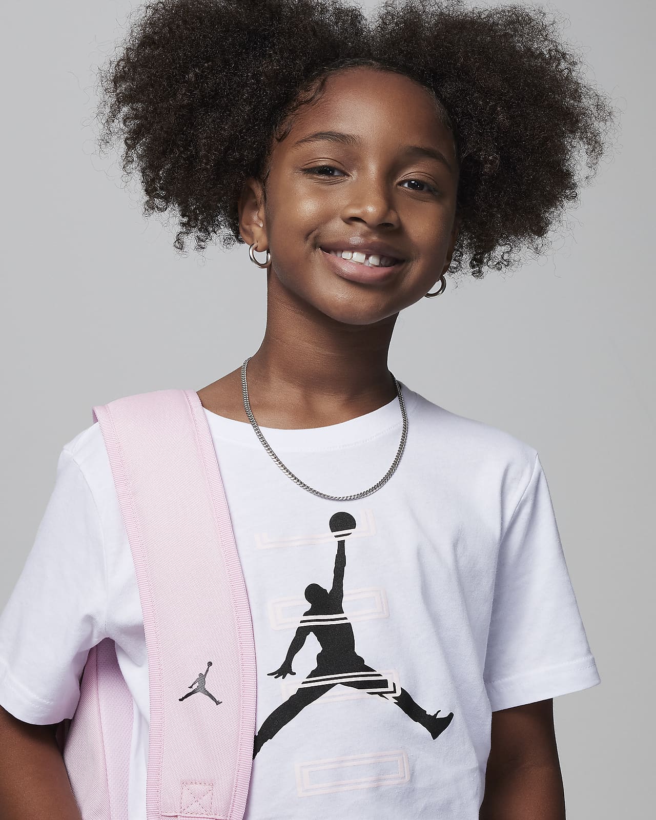 Jordan Essentials New Wave Allover Print Tee Big Kids' (Girls) T-Shirt.