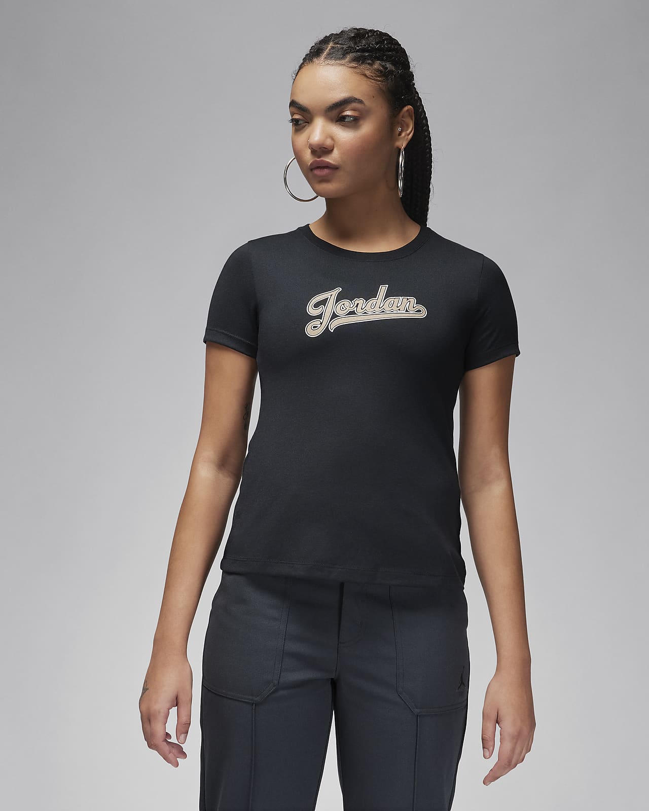 Slank Jordan-T-shirt til kvinder