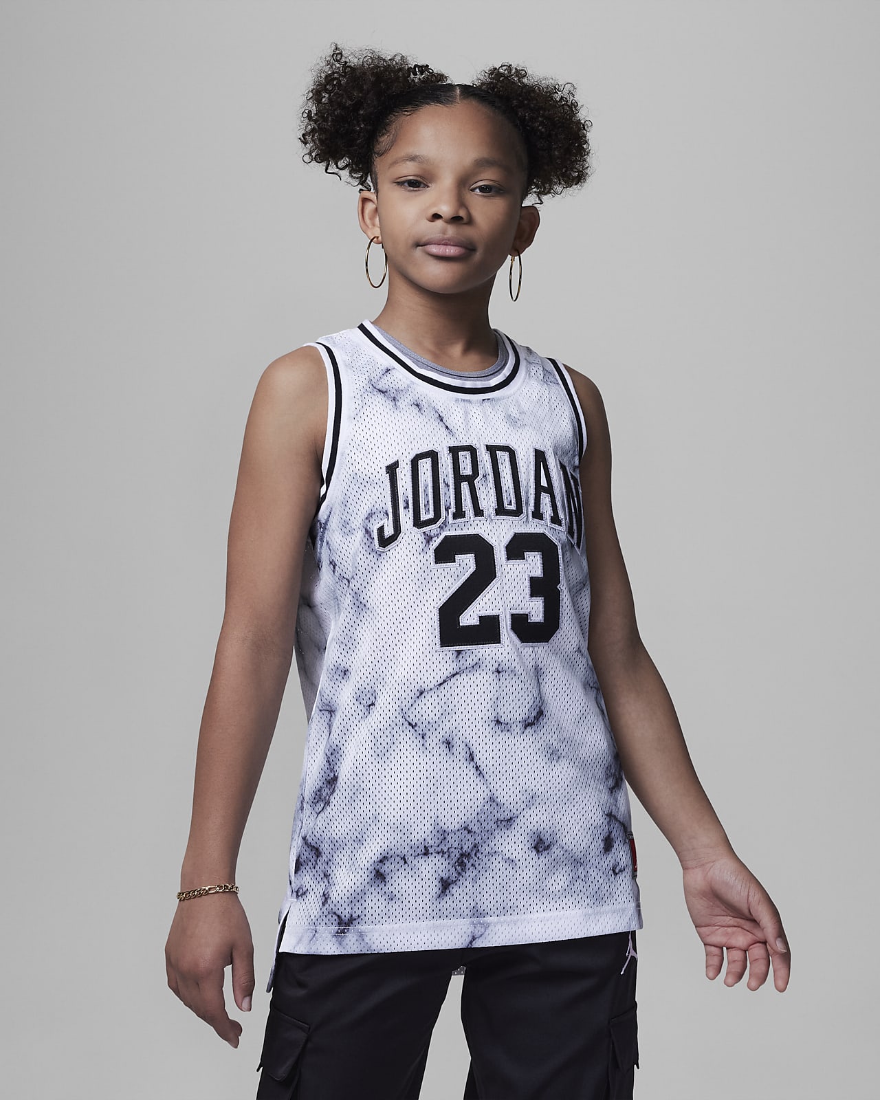 Jordan 23 Striped Jersey Big Kids Top