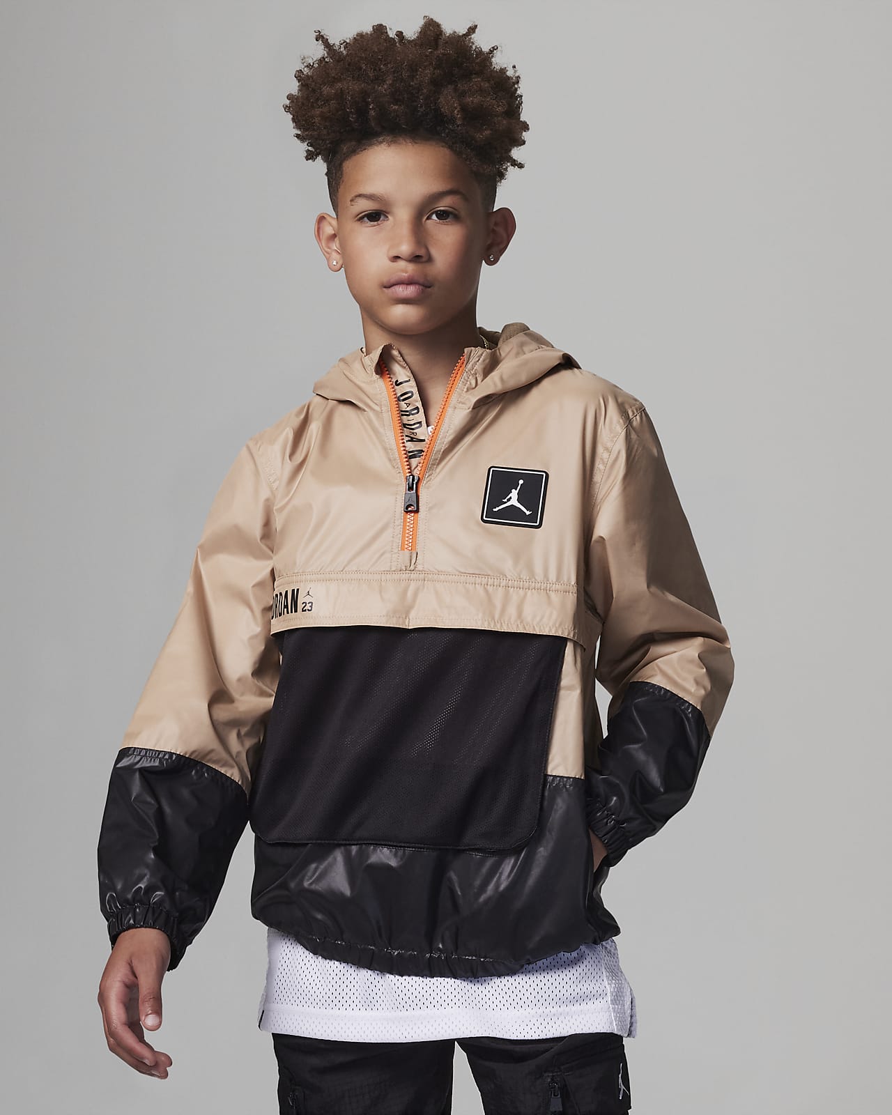 Casaco Jordan Half Zip Windbreaker J nior