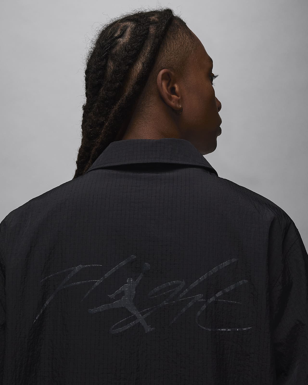 Jordan black cat fc coach jacket sale