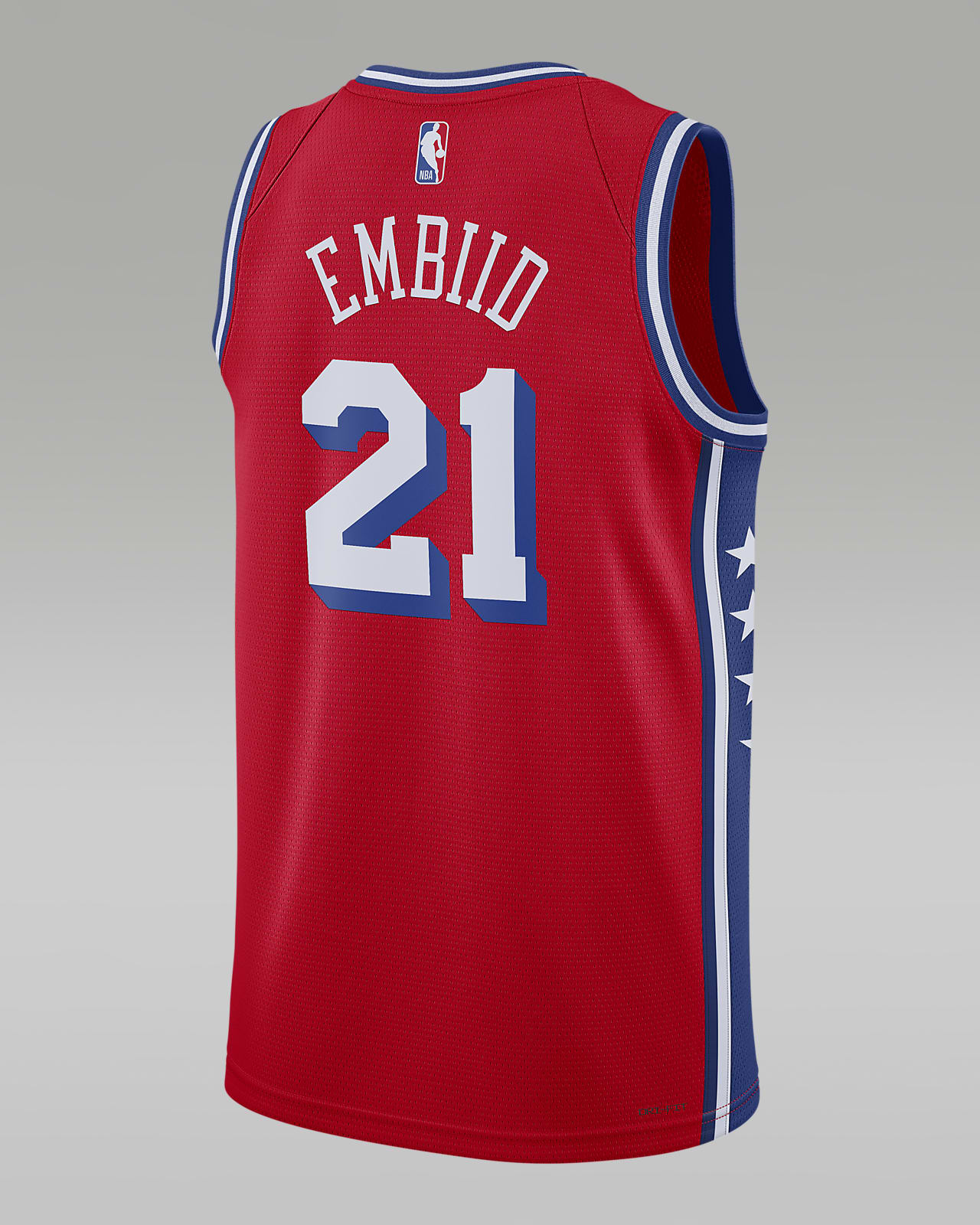 Number 21 Joel Embiid Philadelphia 76ers Basketball Jersey Mens