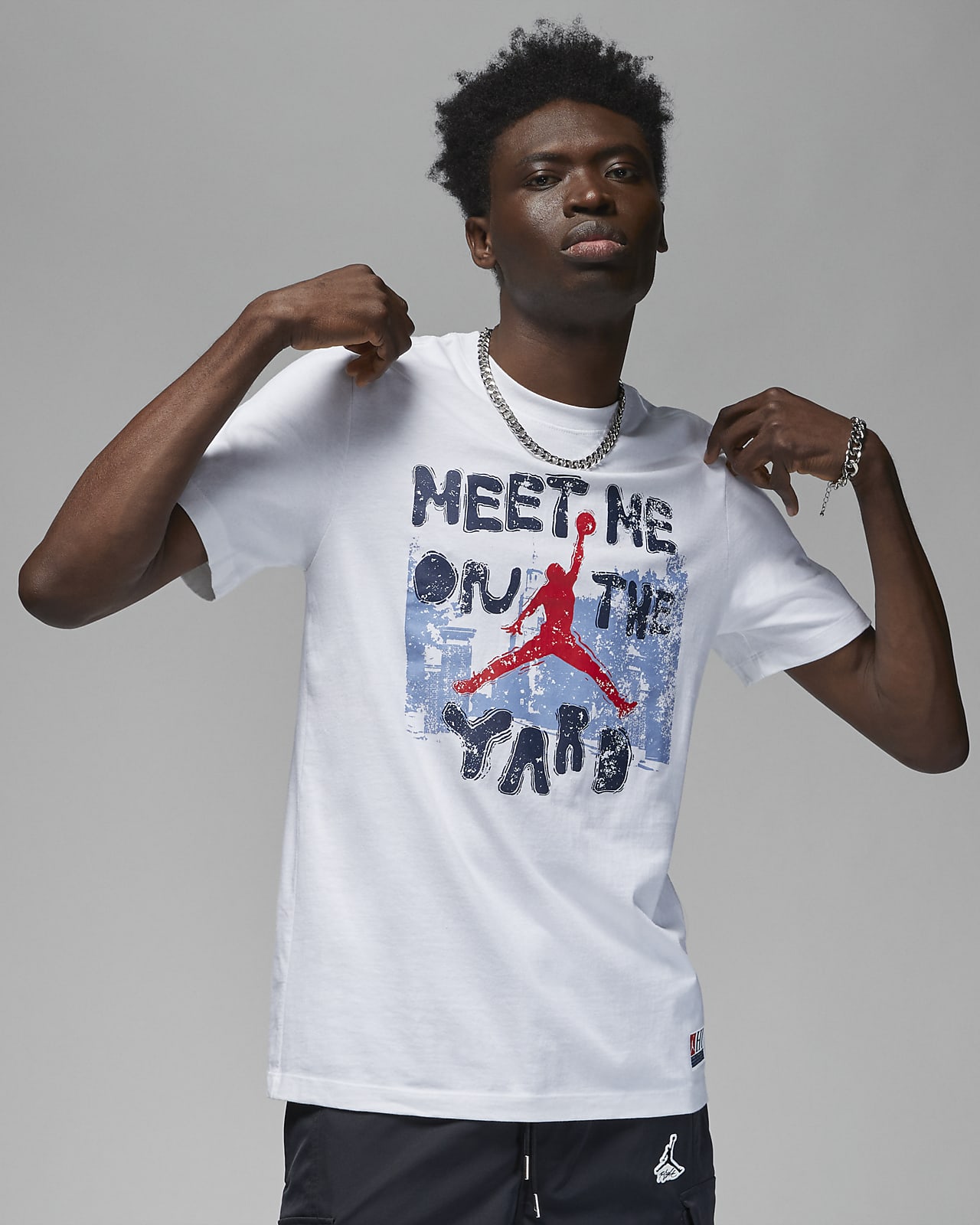 Playera hotsell jordan gris