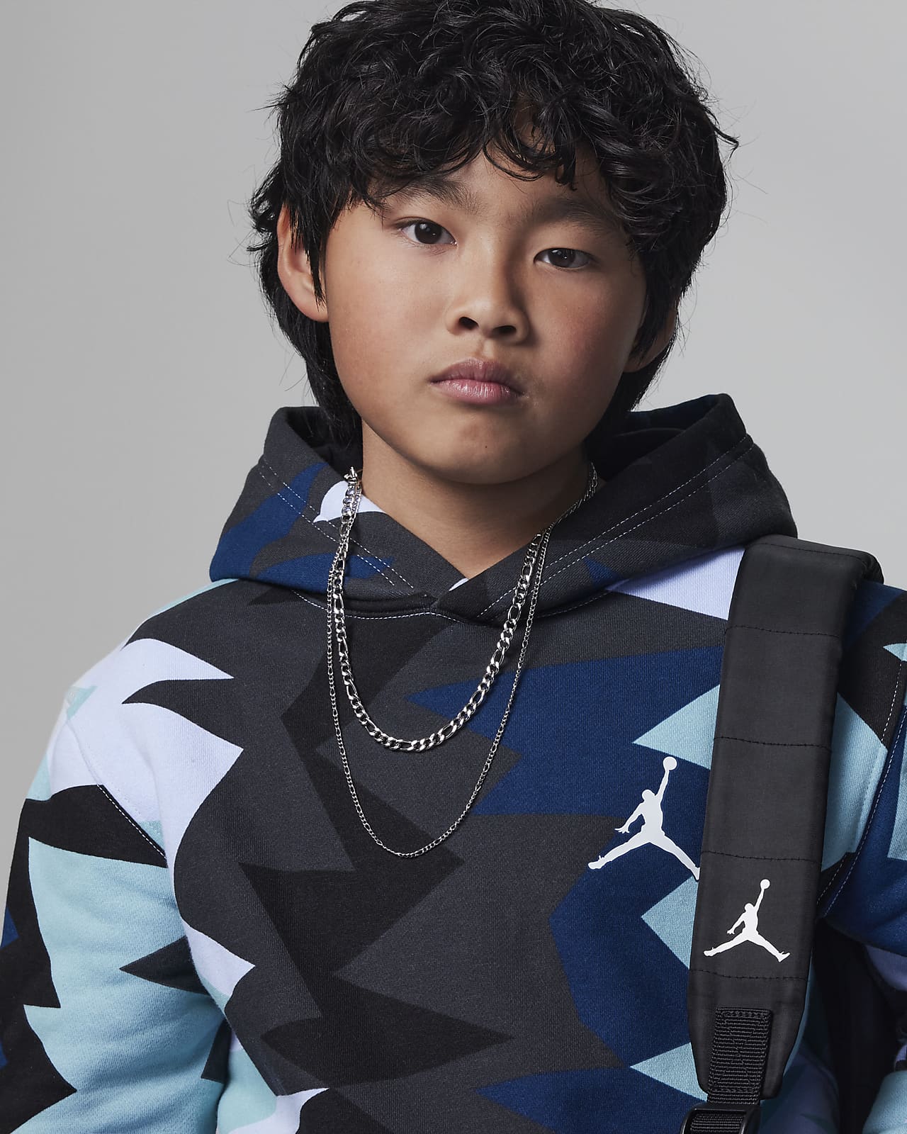 Jordan MJ Flight MVP Printed Pullover Big Kids Hoodie